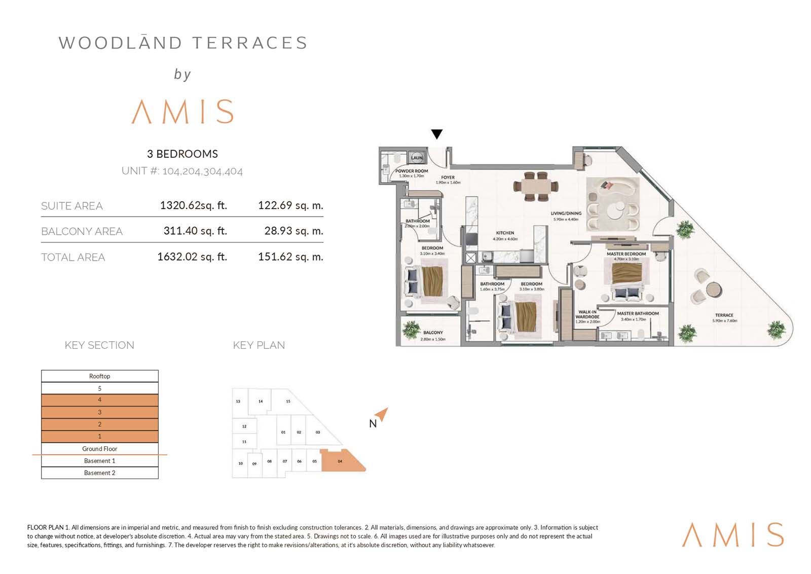 Woodland Terraces at Meydan floor plan 3