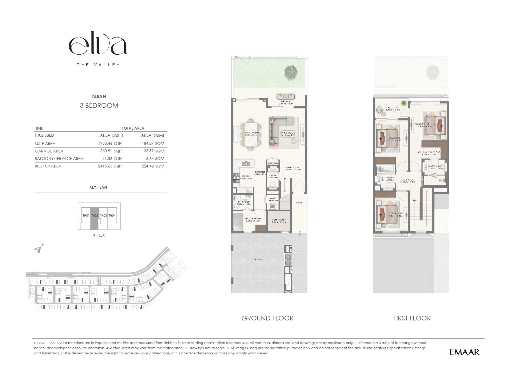 Elva at The Valley floor plan 1