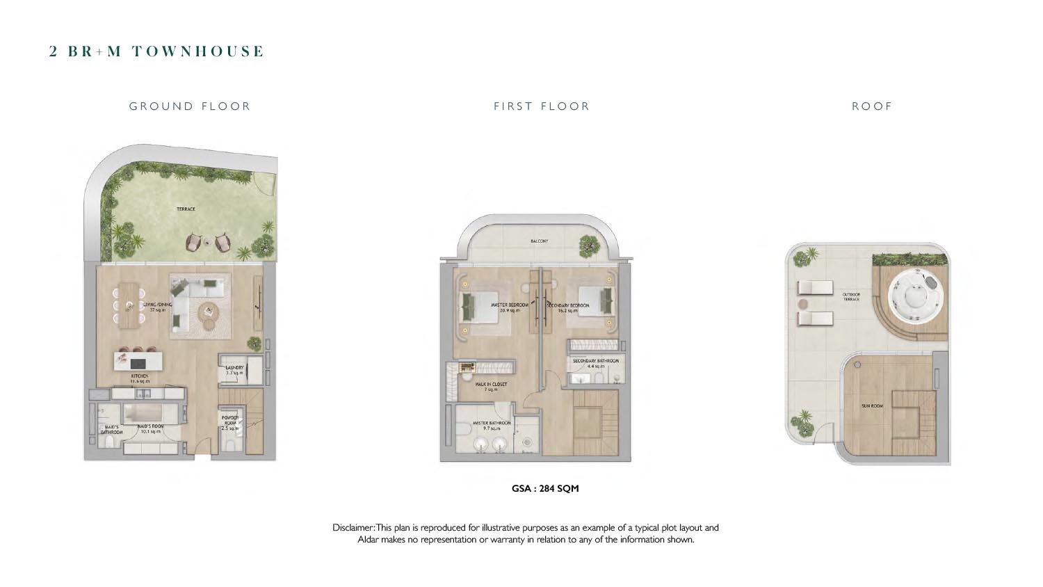Mamsha Gardens B by Aldar floor plan 4