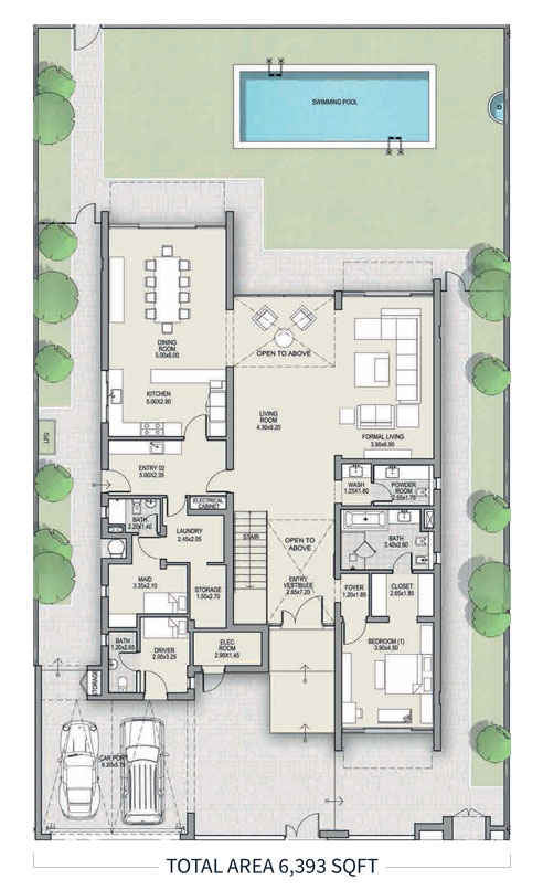 District One Villas floor plan 1