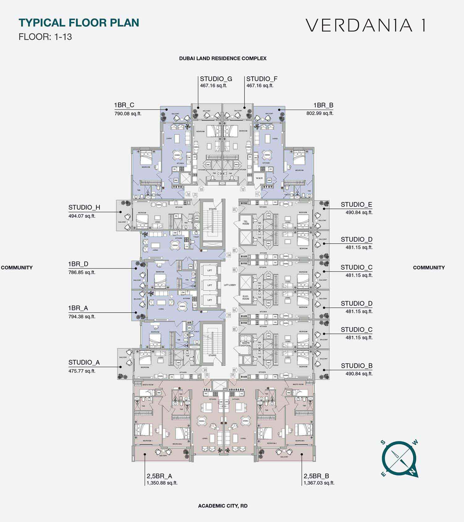 VERDAN1A at DLRC floor plan 3