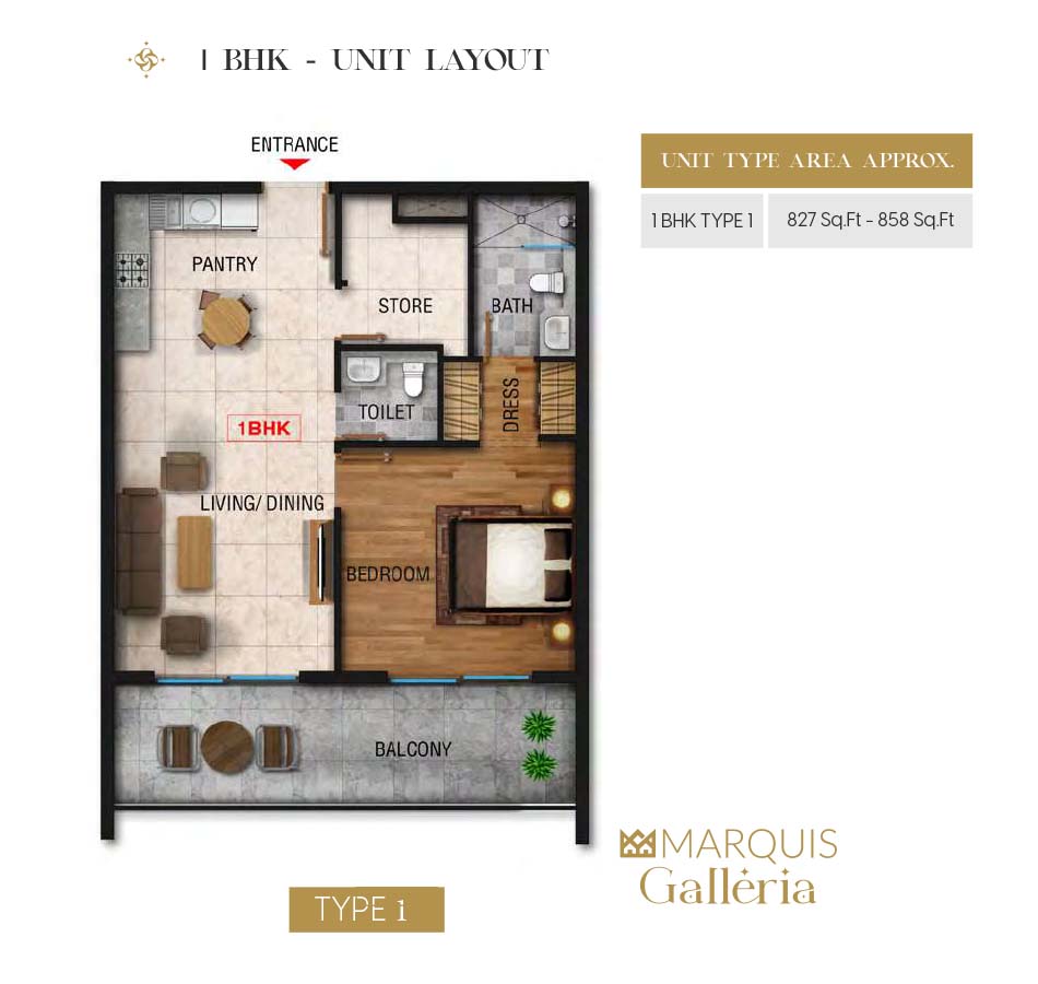 Marquis Galleria floor plan 1