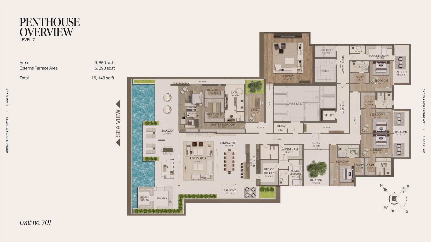 Omoria Hotel Residences at Dubai Islands floor plan 6