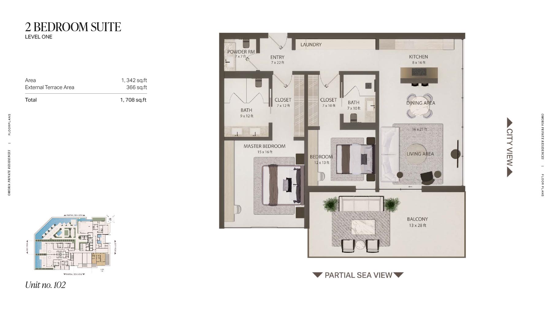 Omoria Hotel Residences at Dubai Islands floor plan 3