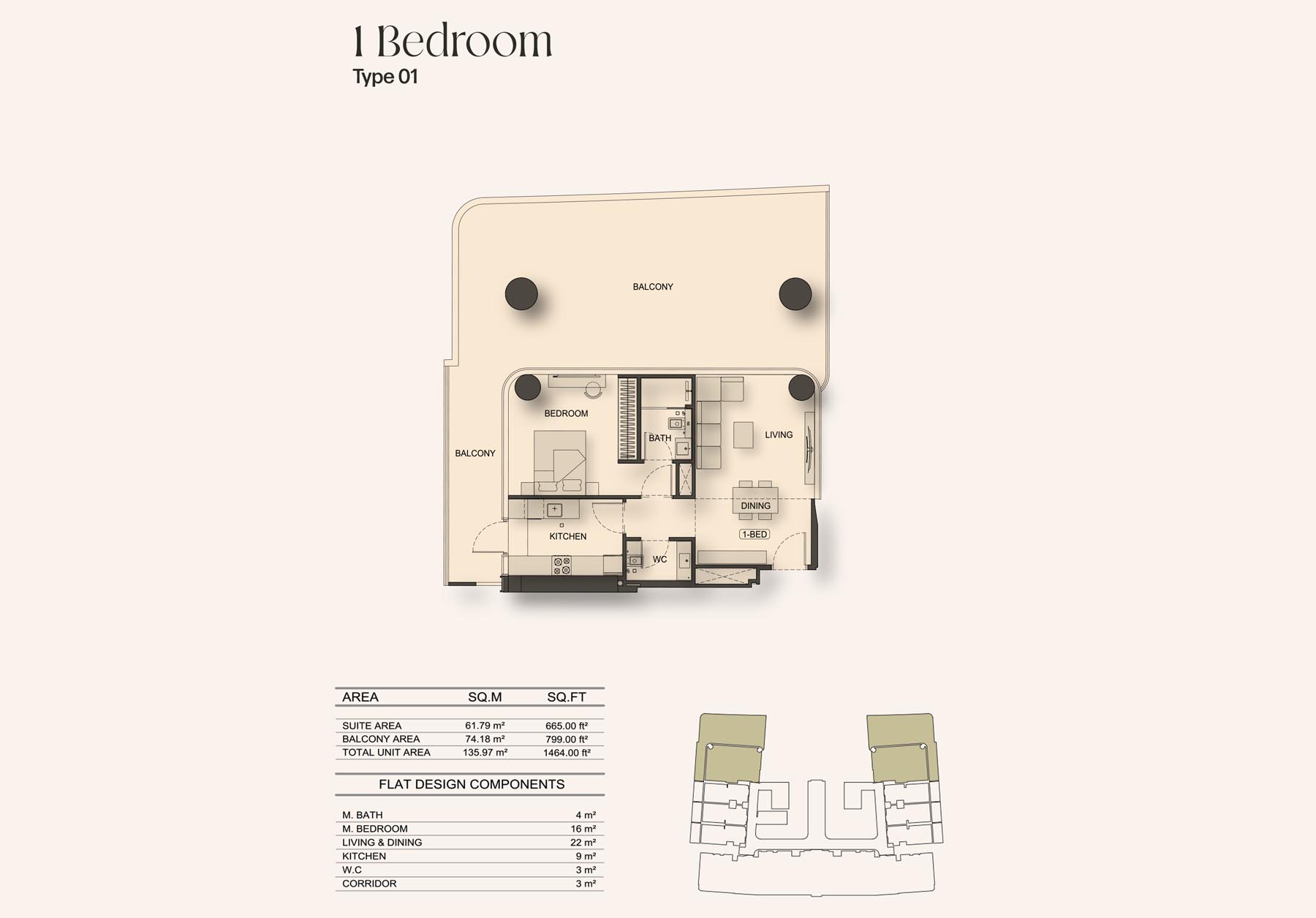 Binghatti Hillside floor plan 2