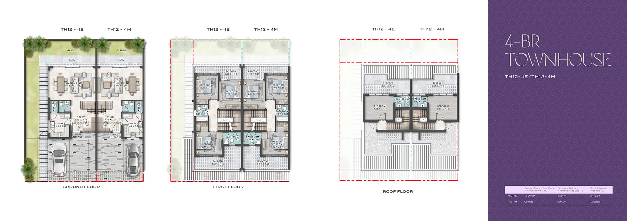 Violet 4 Phase 2 at Damac Hills 2 floor plan 1