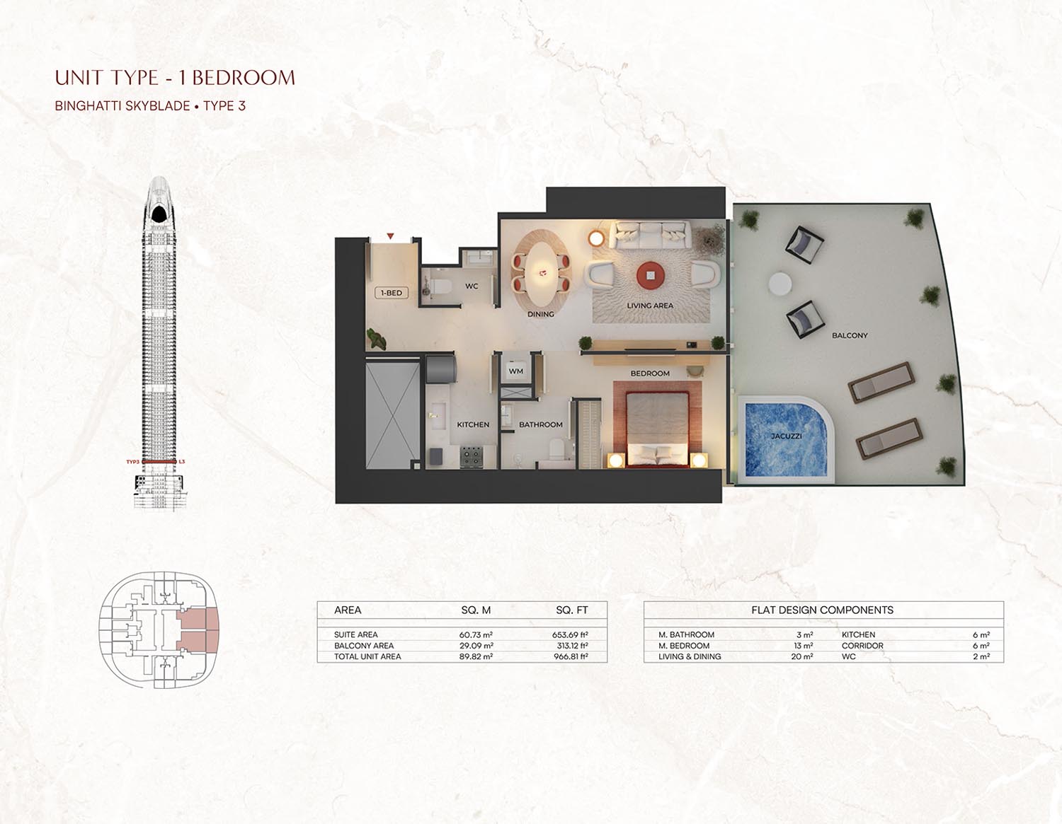 Binghatti Skyblade floor plan 2