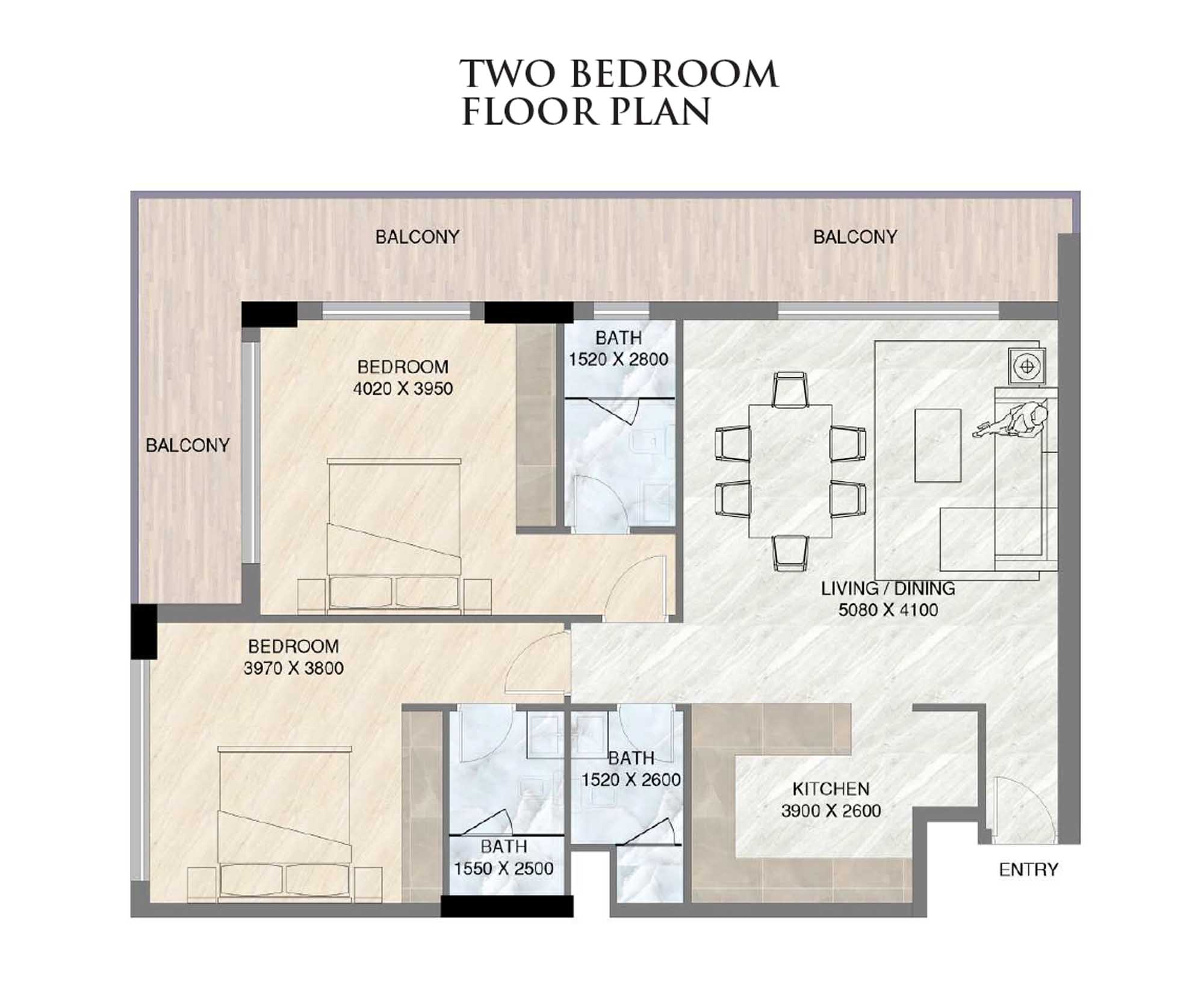 Sunbliss Residences at Al Furjan floor plan 3