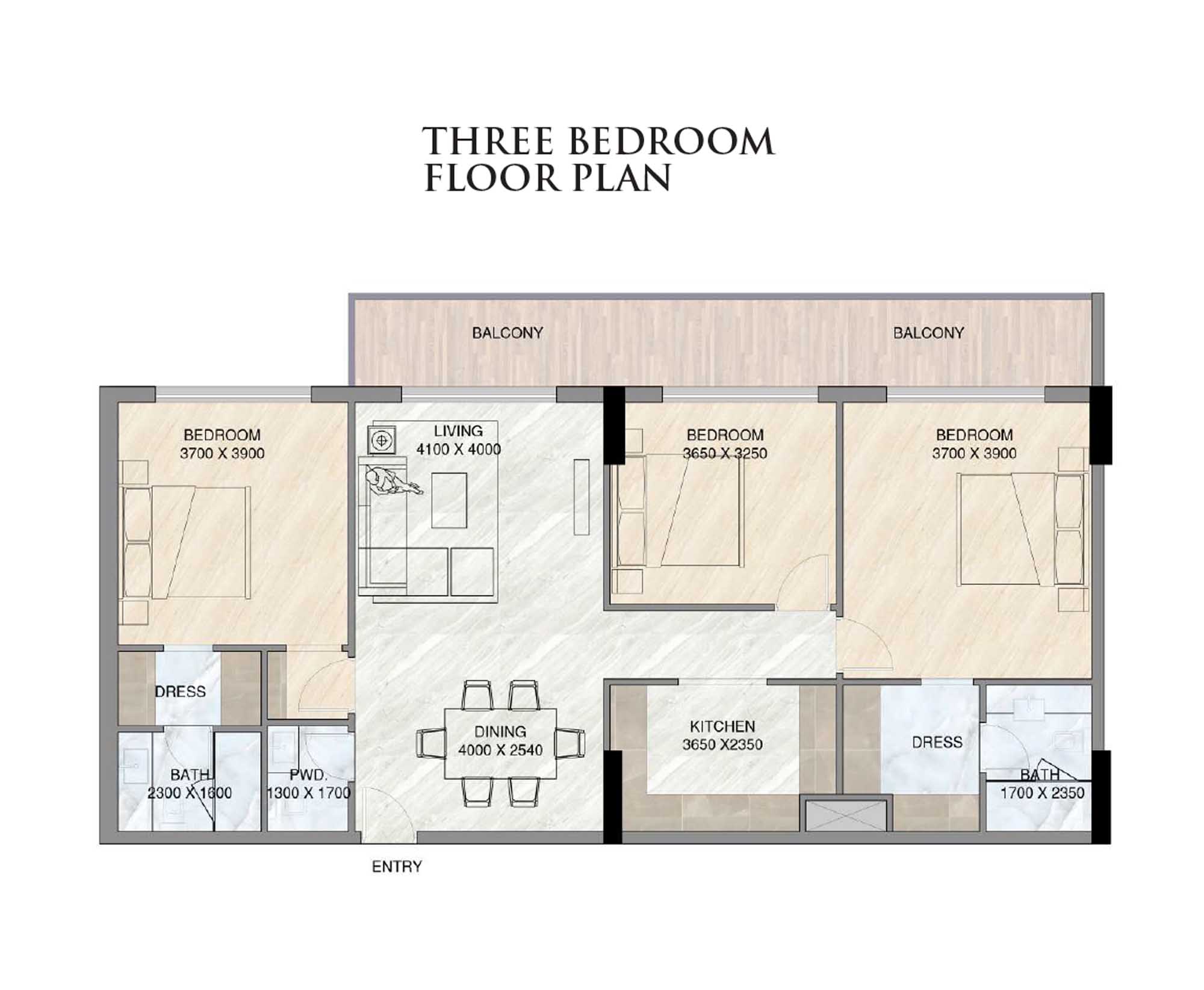 Sunbliss Residences at Al Furjan floor plan 4