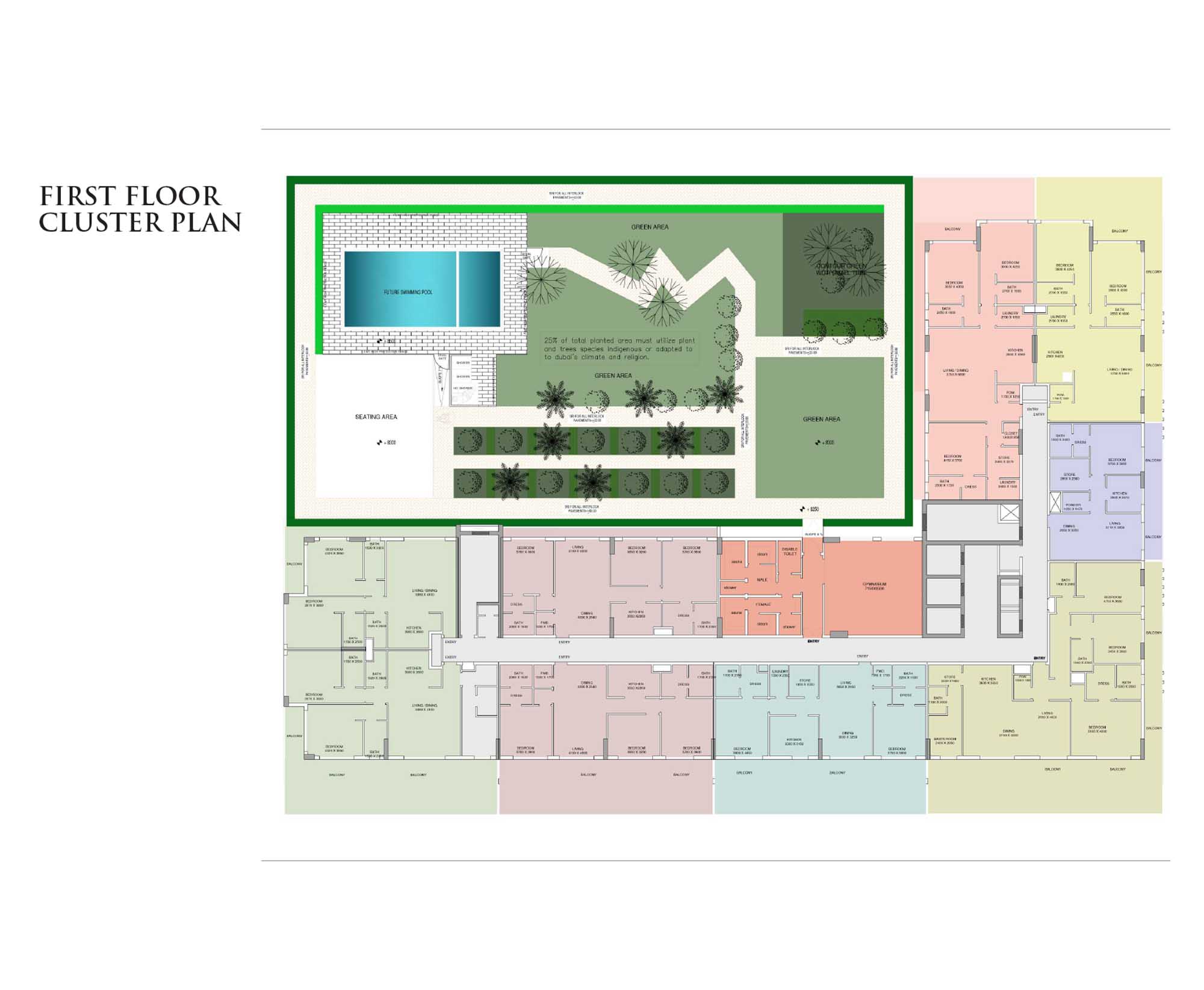 Sunbliss Residences at Al Furjan floor plan 2