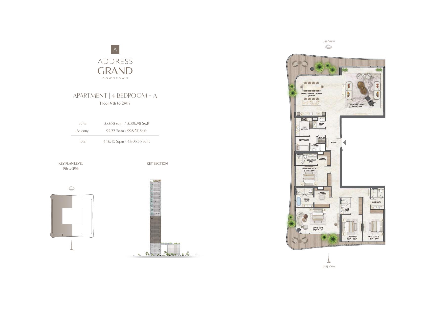Nshama Address Grand Downtown floor plan 3