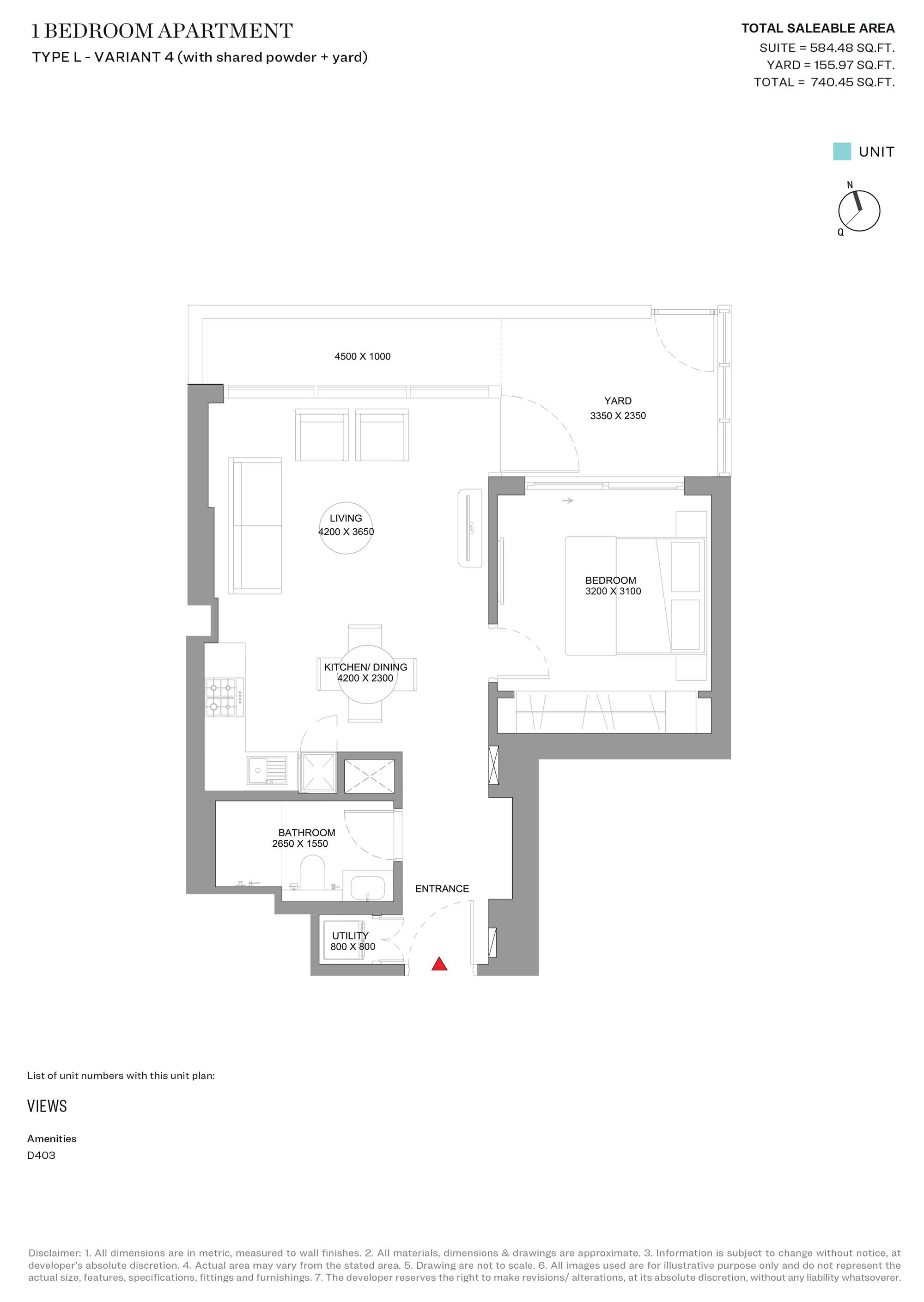 Sobha Orbis Tower D floor plan 1