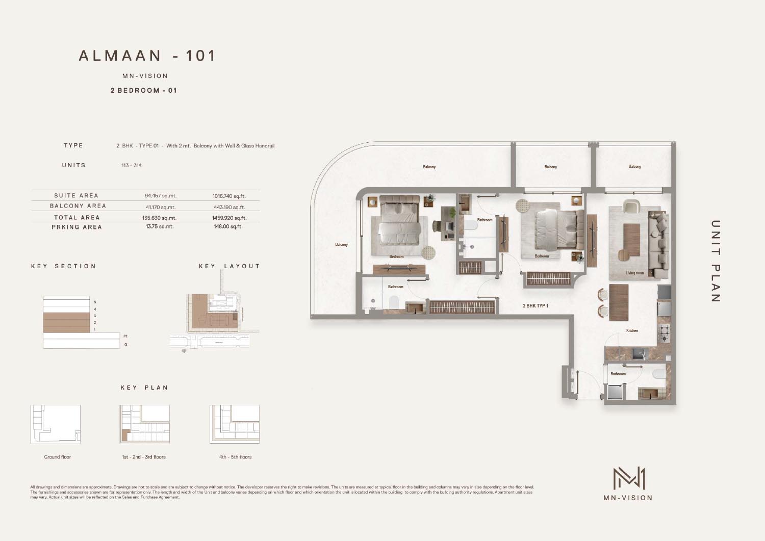 Almaan 101 at JVC floor plan 3