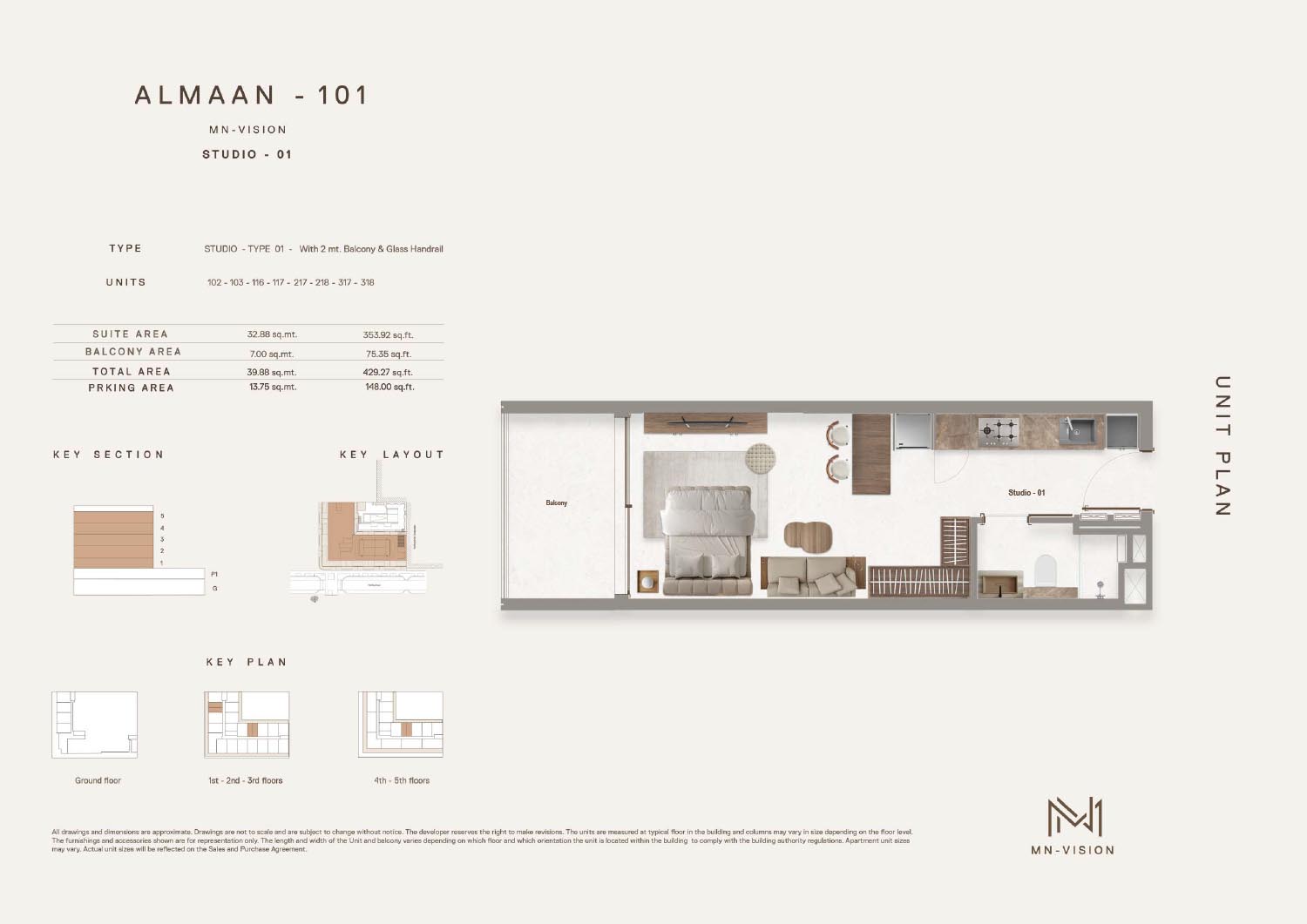 Almaan 101 at JVC floor plan 1