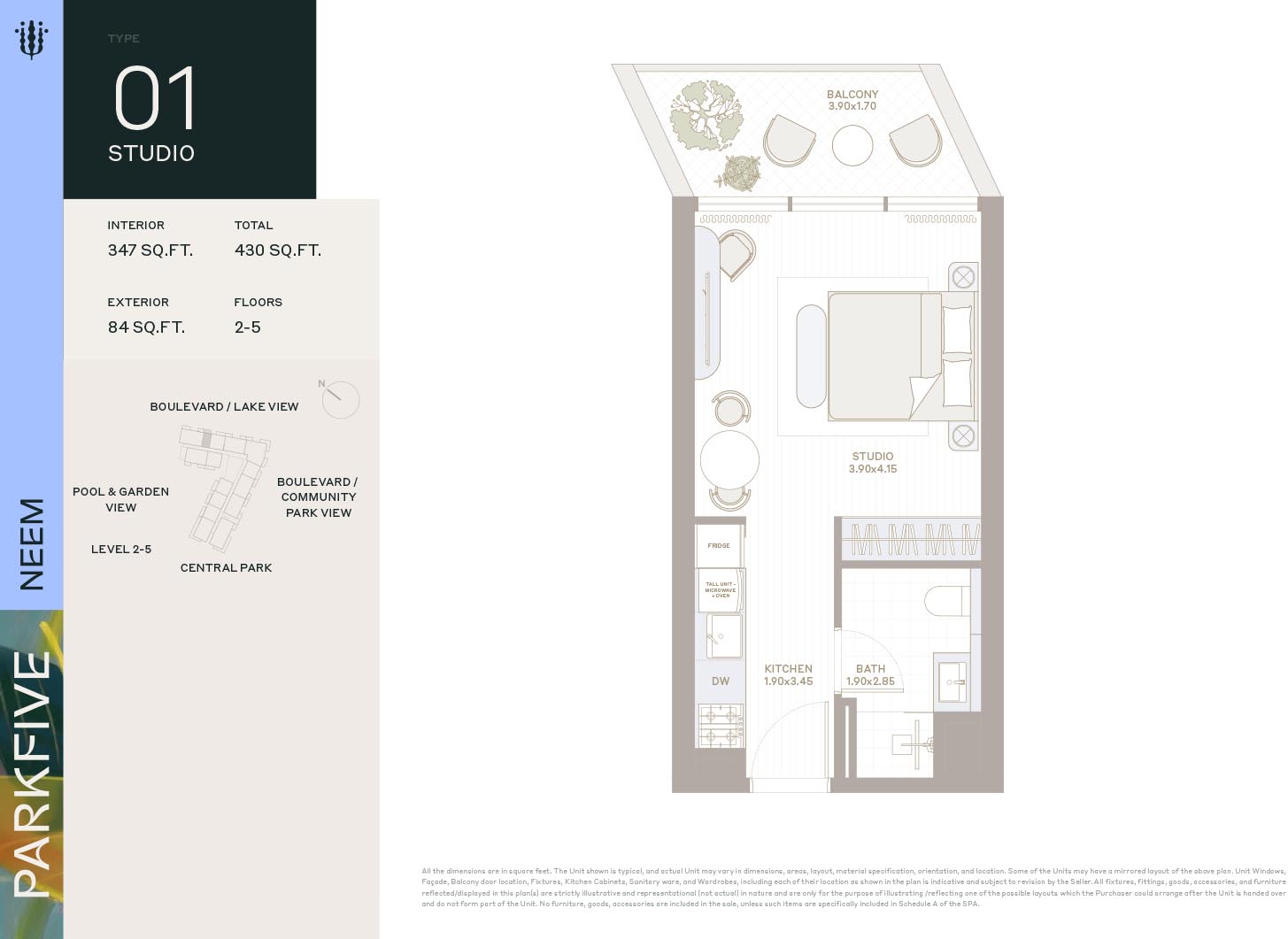 Neem at Park Five floor plan 1