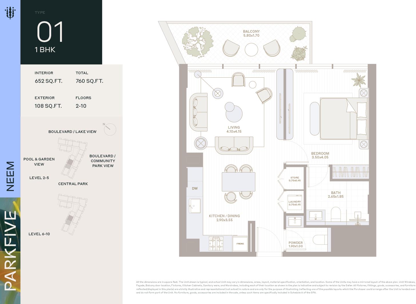 Neem at Park Five floor plan 2