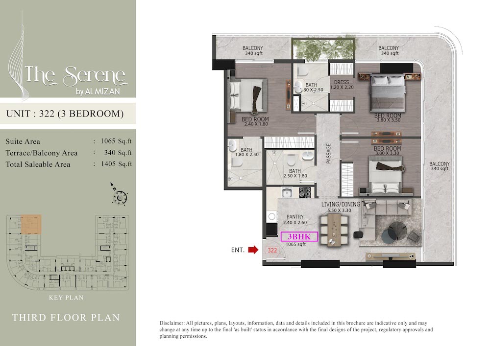 Serene Residences at Dubai South floor plan 4