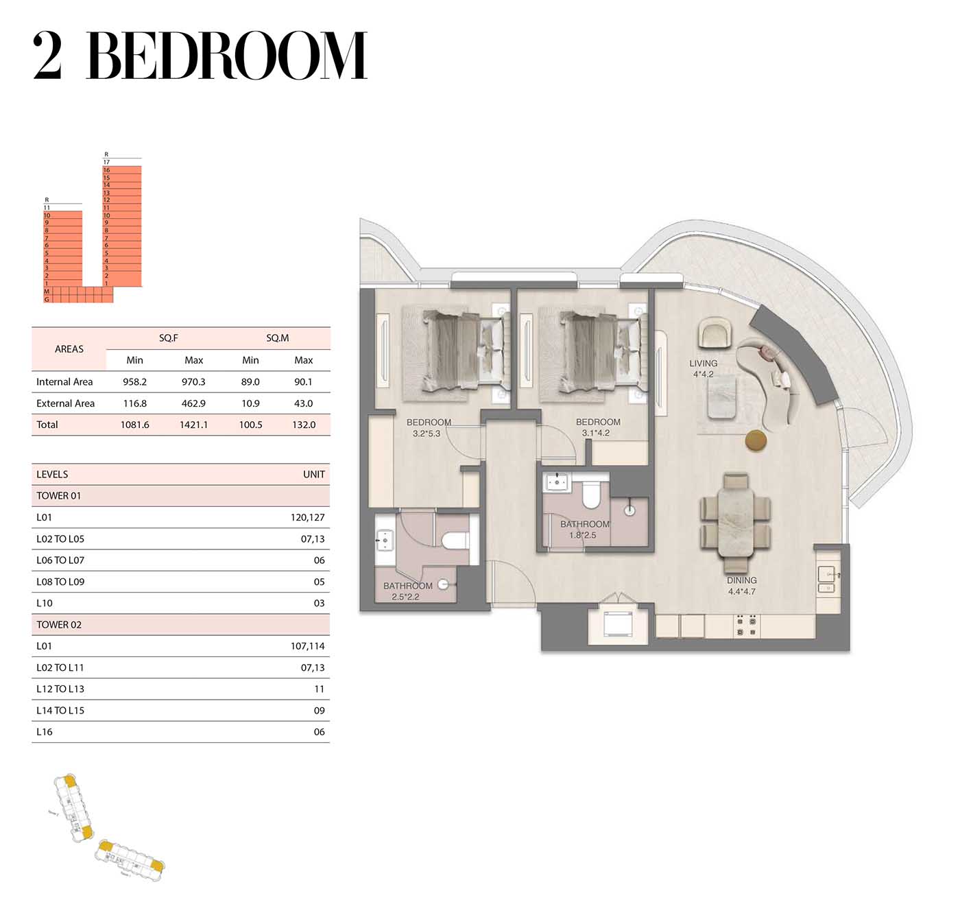 RAK MIRASOL at Mina Al Arab floor plan 5