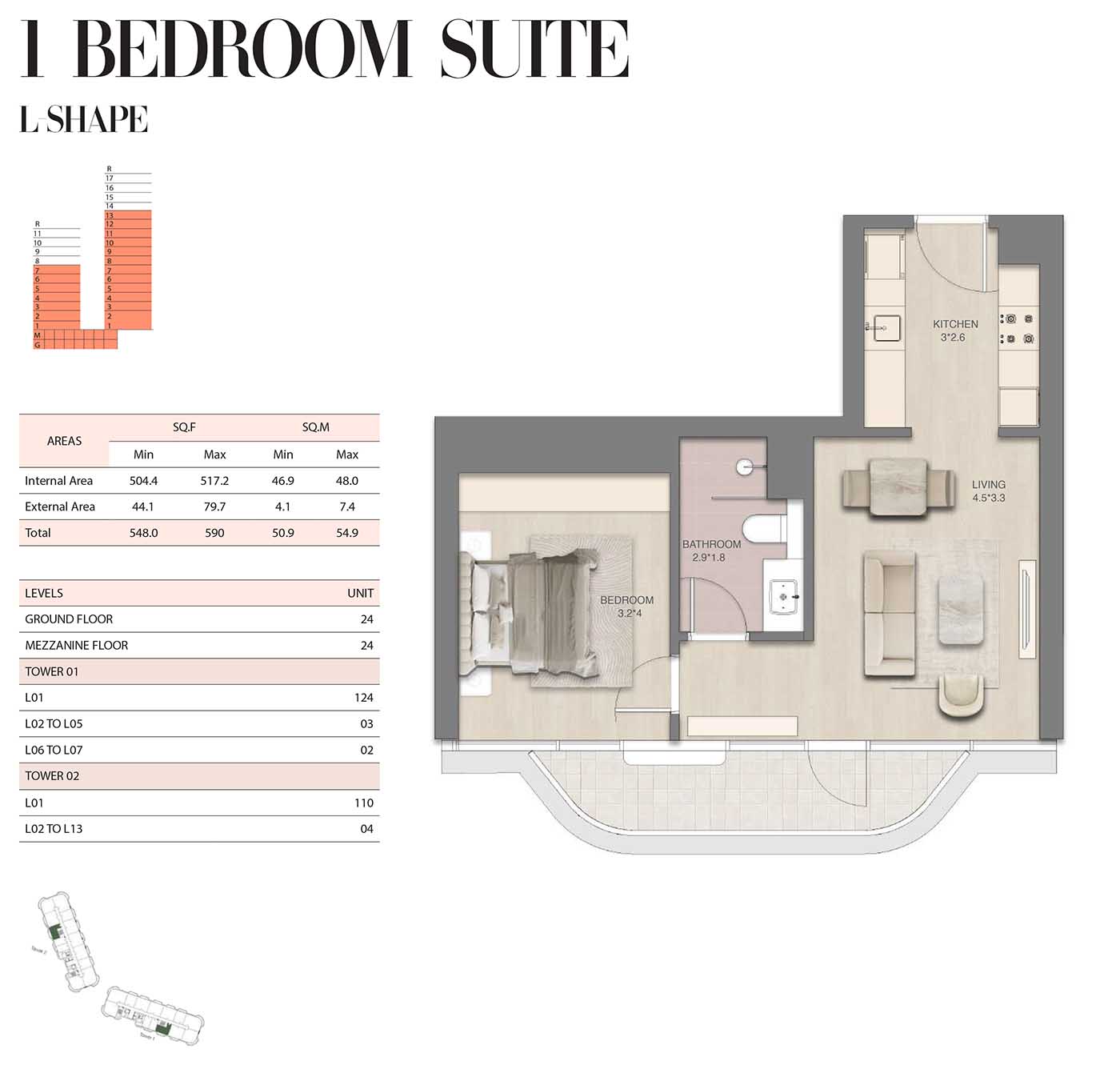 RAK MIRASOL at Mina Al Arab floor plan 3