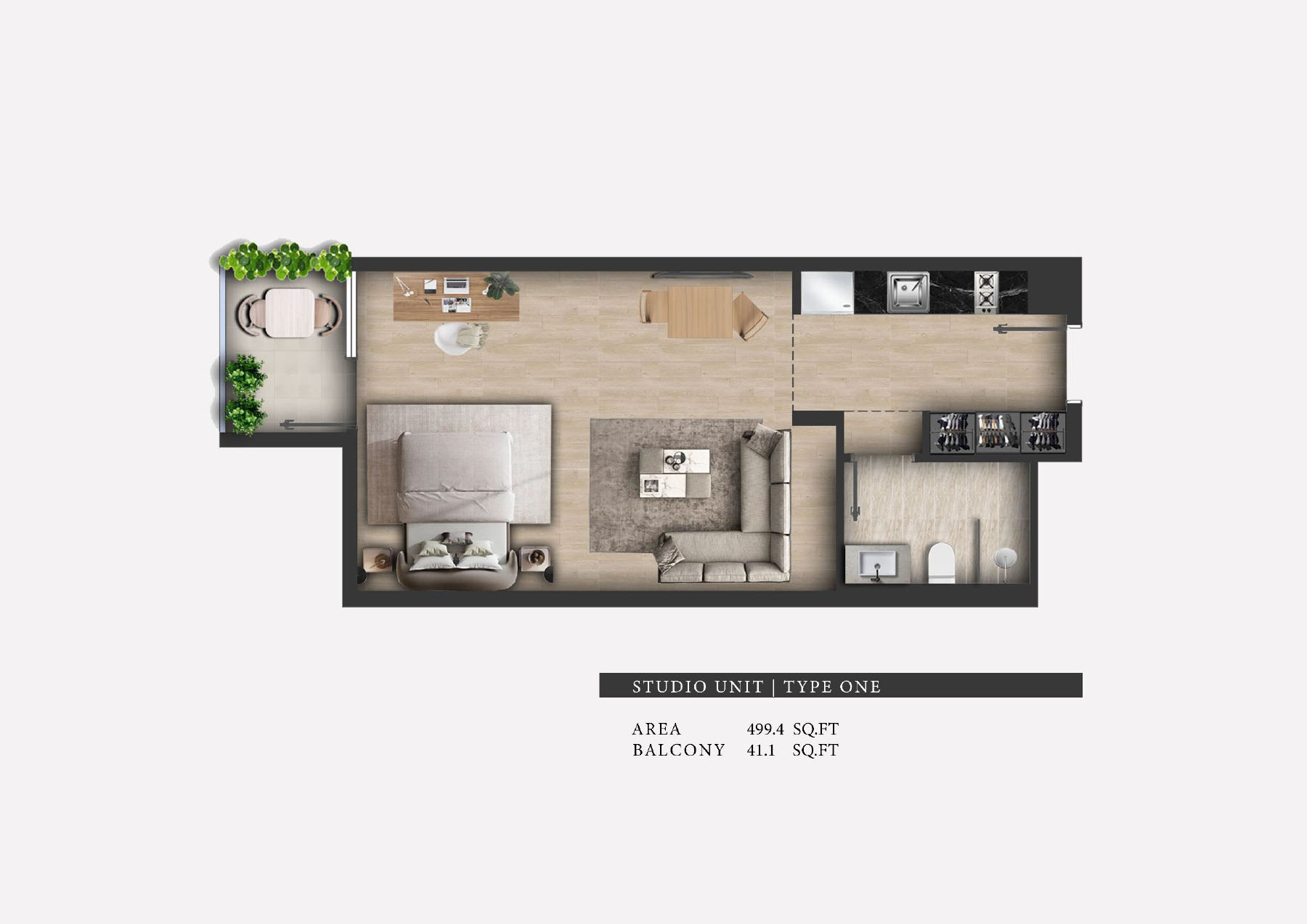 311 Boulevard at JVC floor plan 1