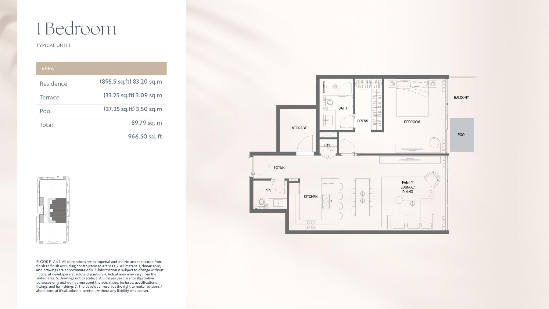 Bayview Boulevard at Dubai Islands floor plan 1