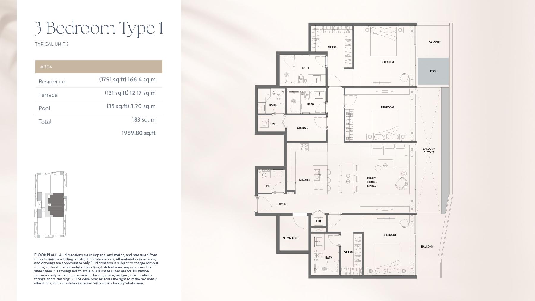 Bayview Boulevard at Dubai Islands floor plan 3