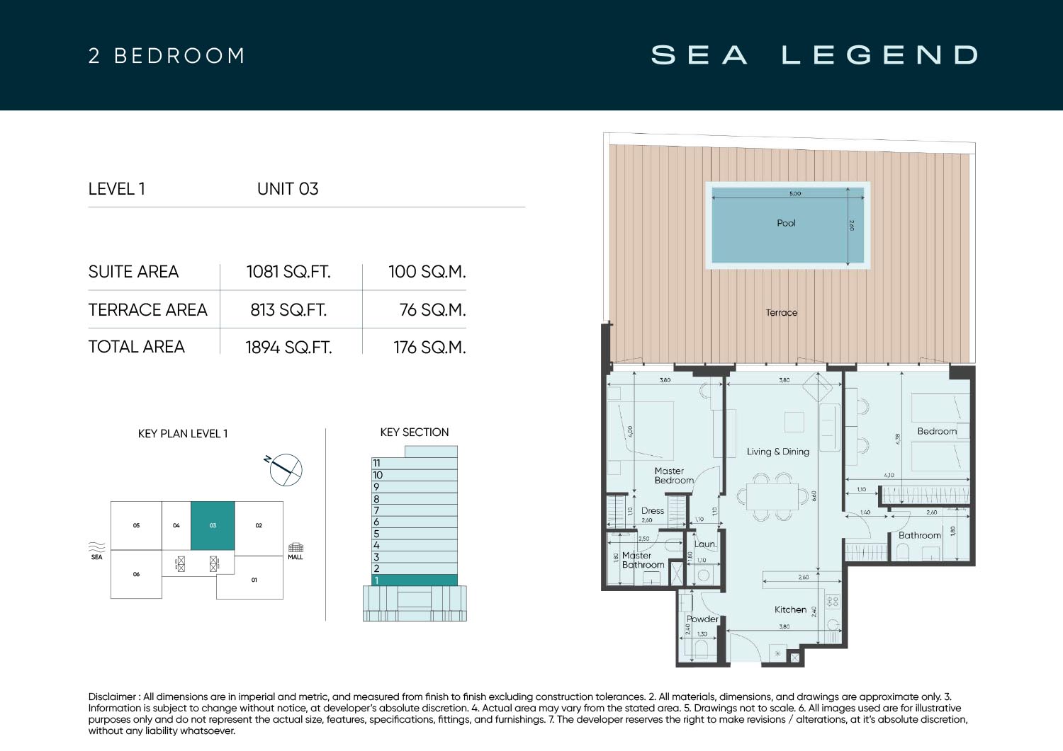 Sea Legend One at Dubai Islands floor plan 3