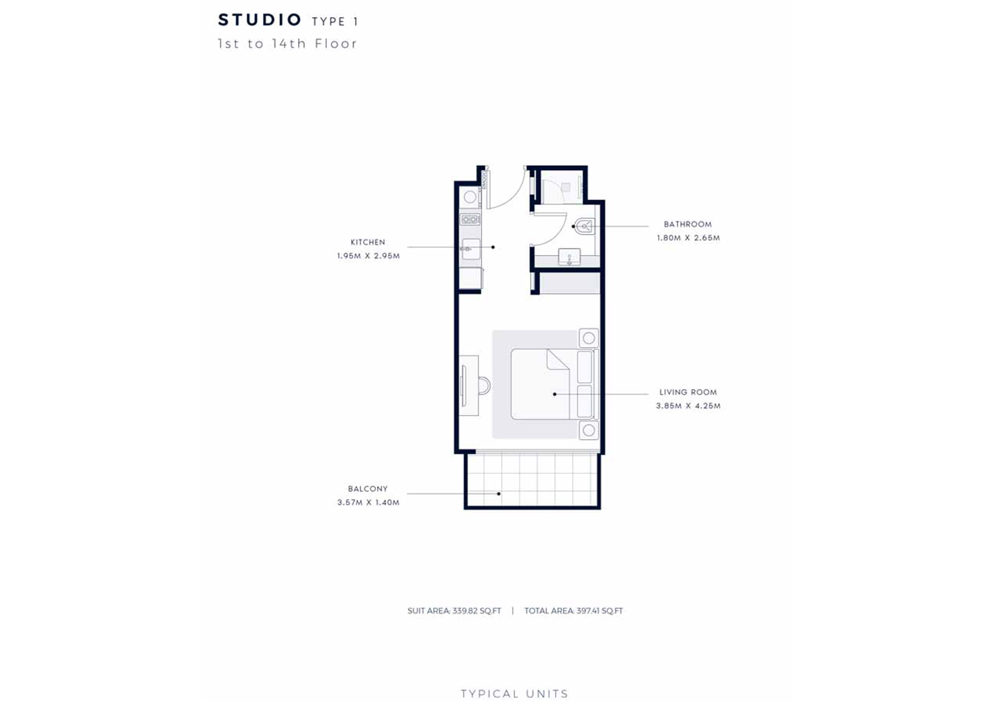 Azizi Grand Apartments floor plan 1