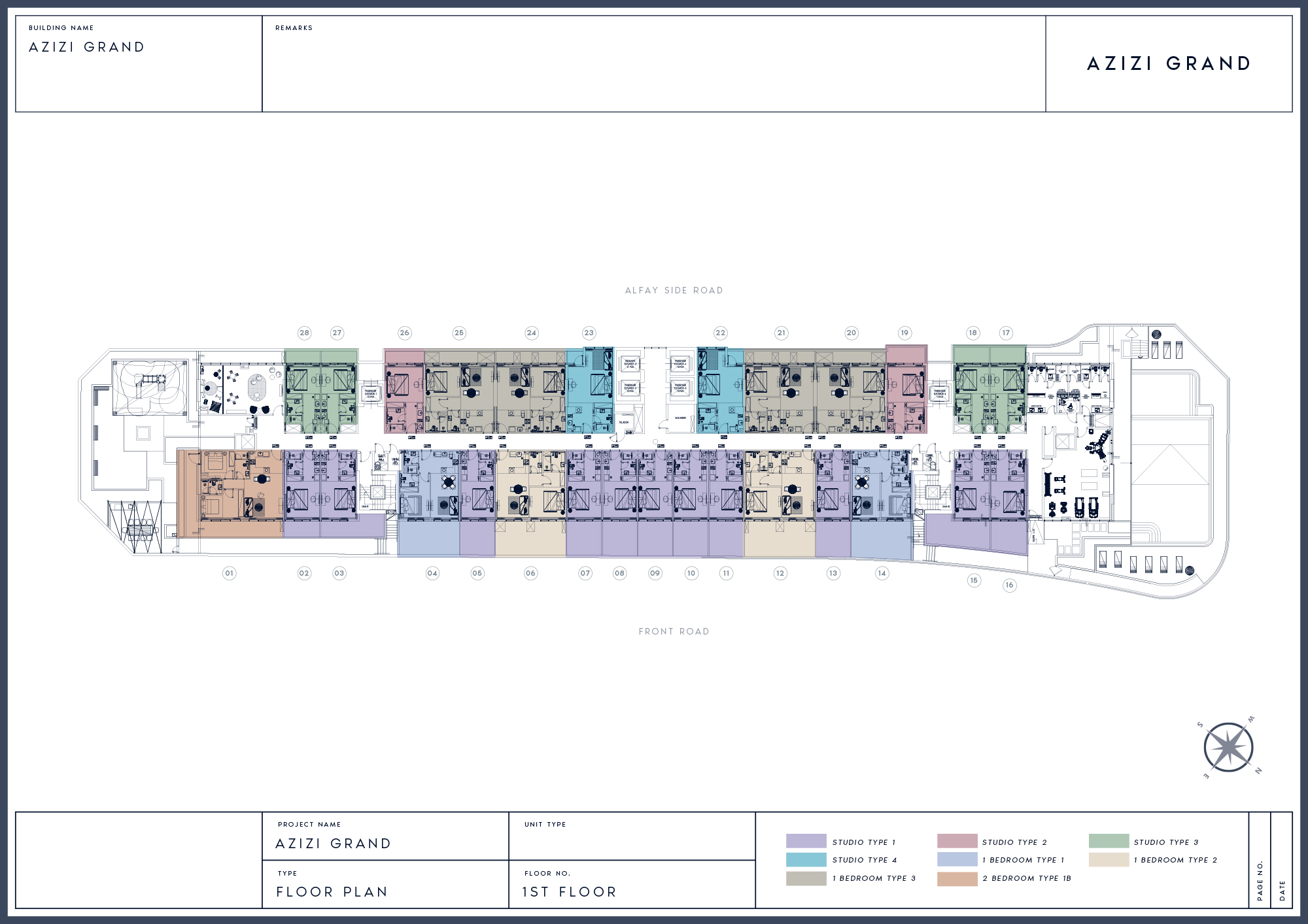 Azizi Grand Apartments floor plan 3