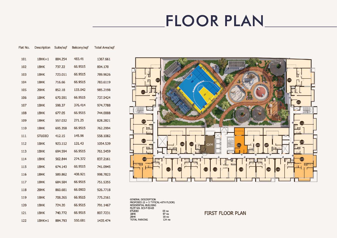 Sports View Residence by Al Helal Al Zahaby floor plan 3