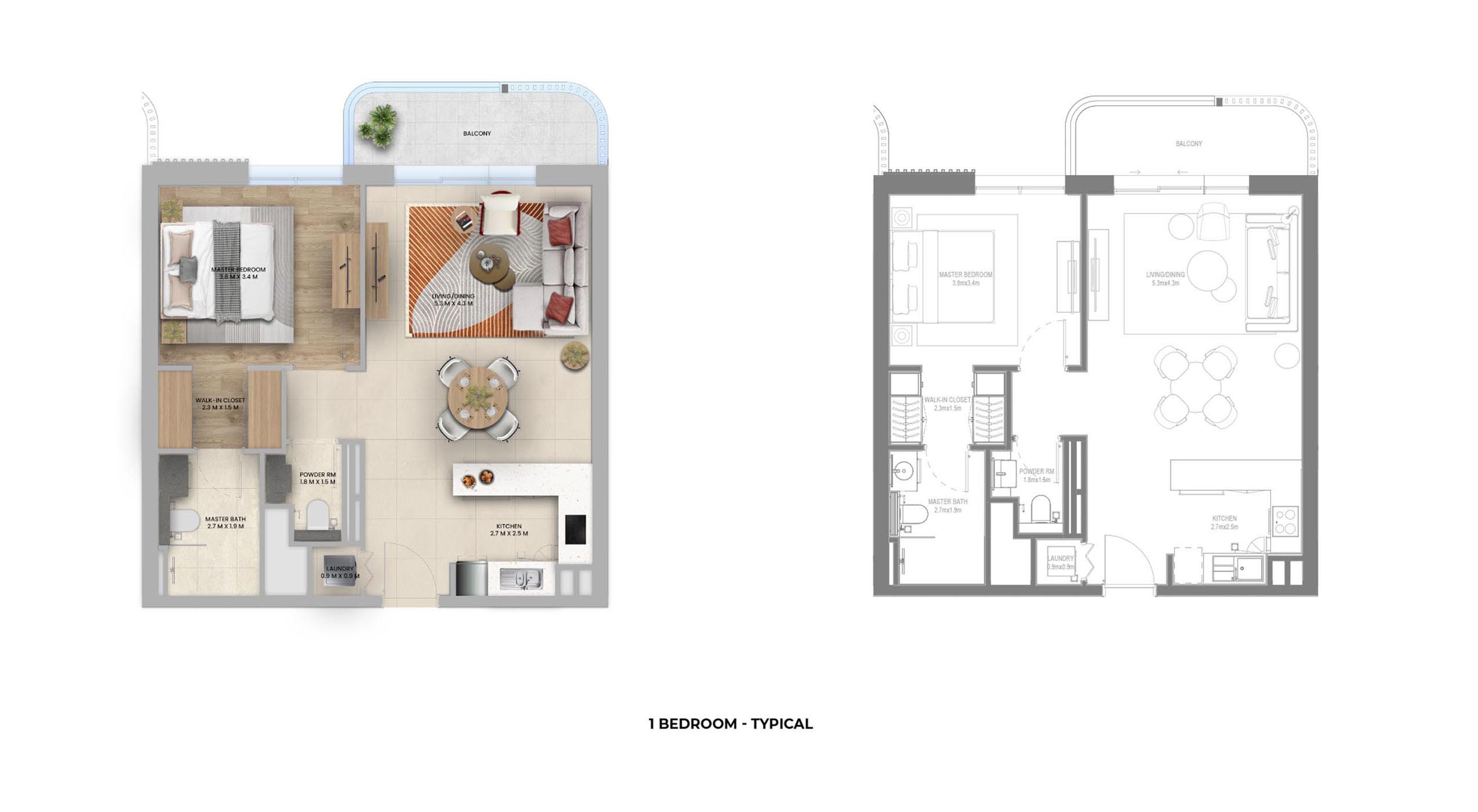 Manarat Living 3 at Saadiyat Island floor plan 2