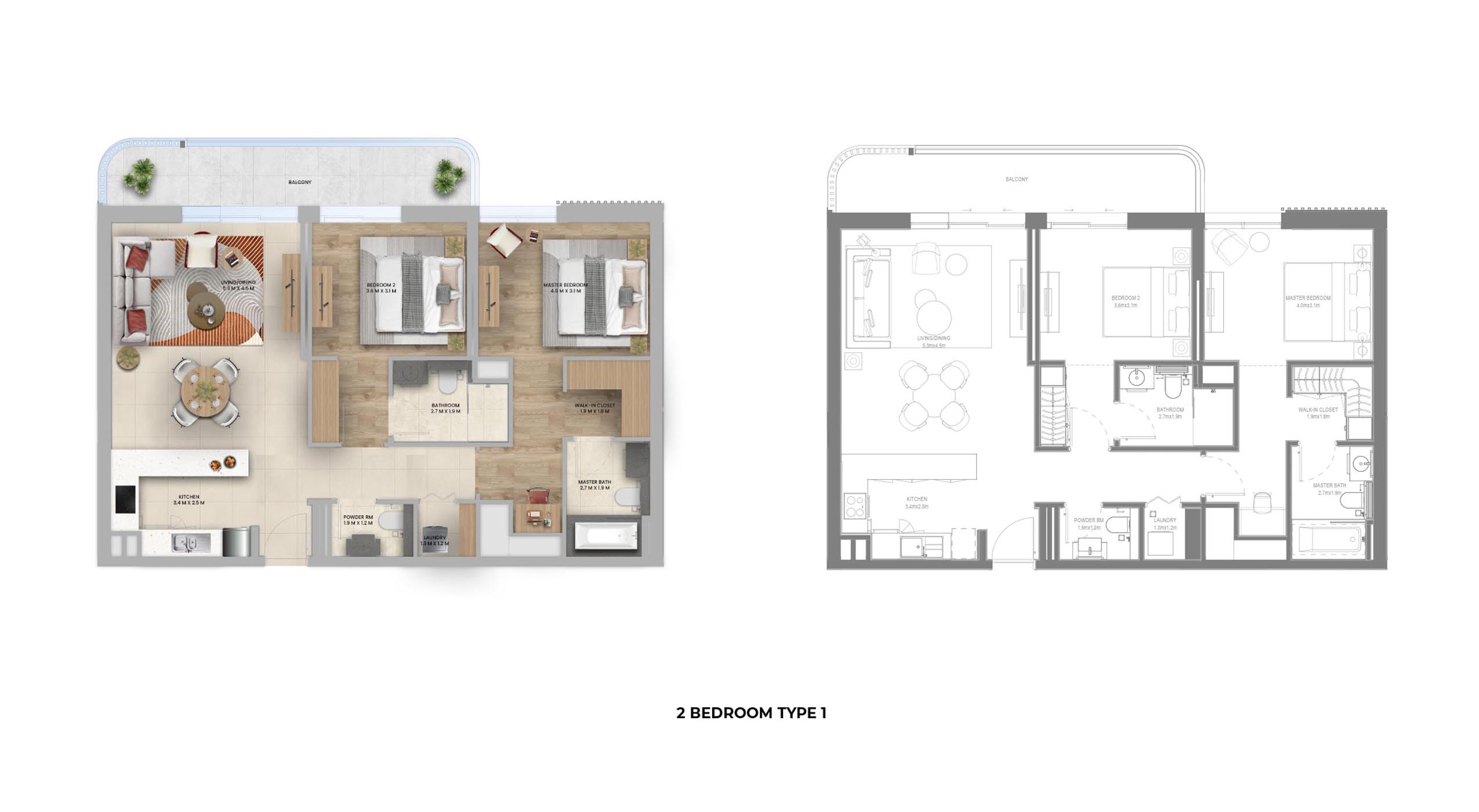 Manarat Living 3 at Saadiyat Island floor plan 4