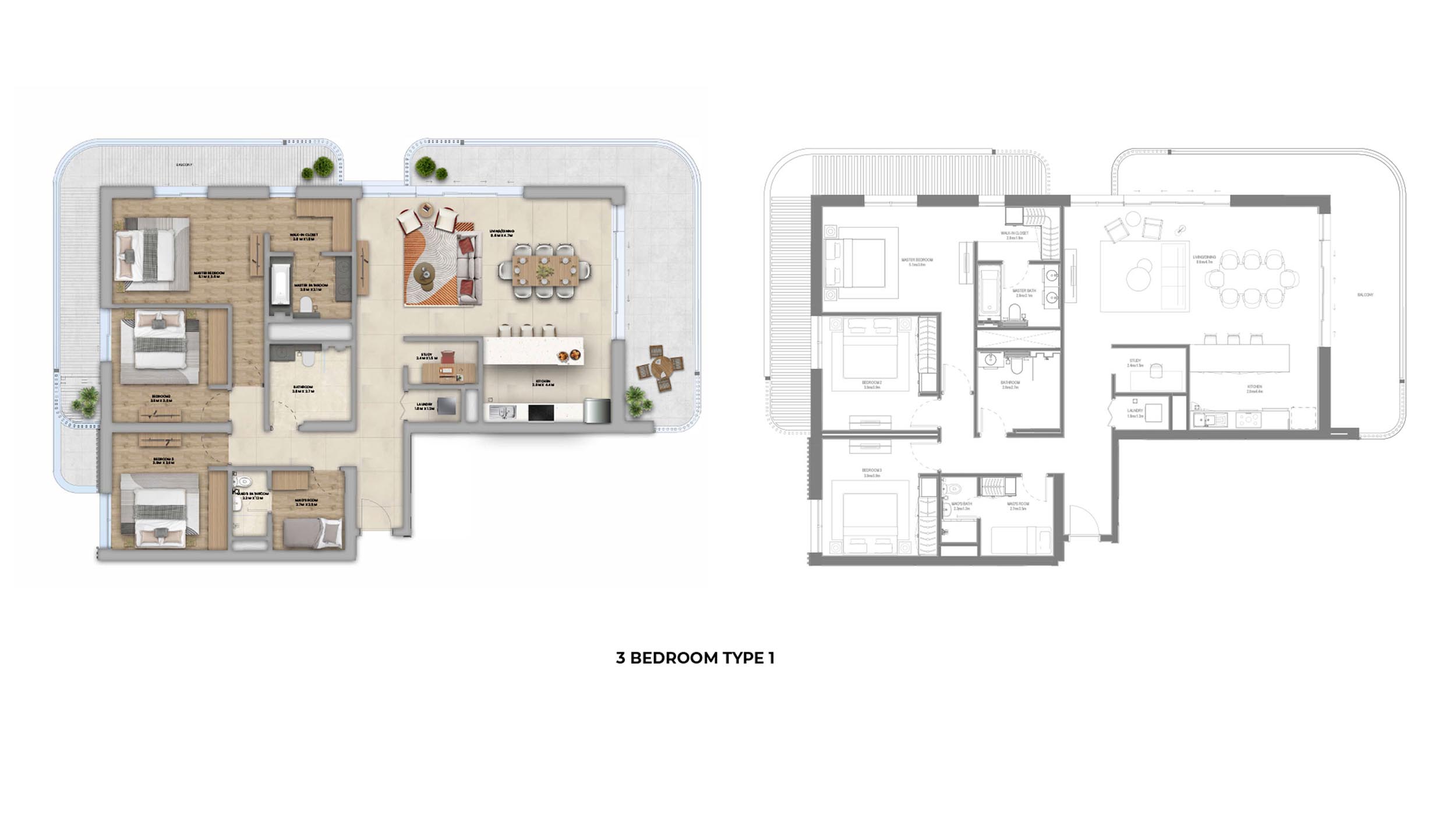 Manarat Living 3 at Saadiyat Island floor plan 5