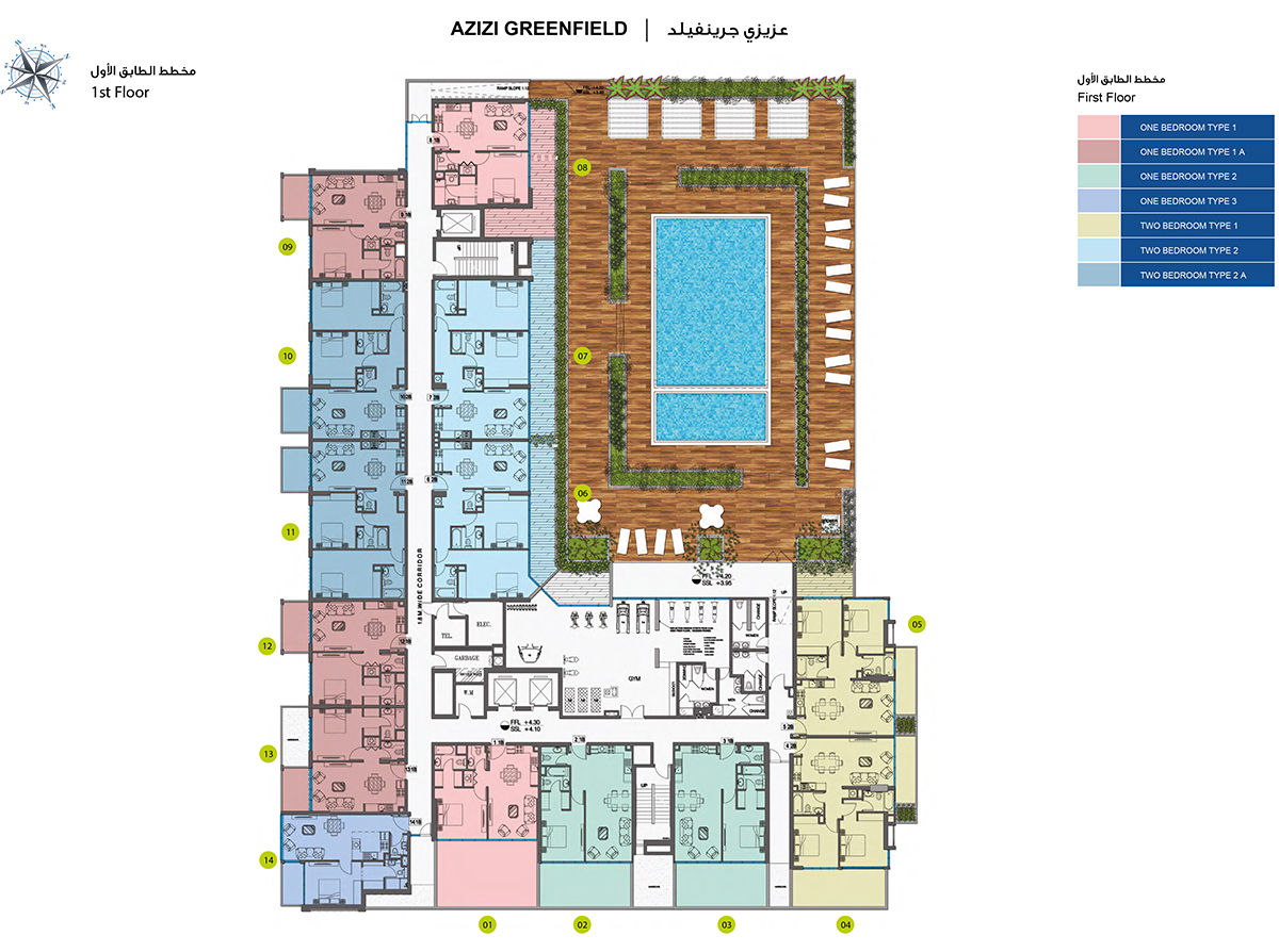 Azizi Greenfield floor plan 2