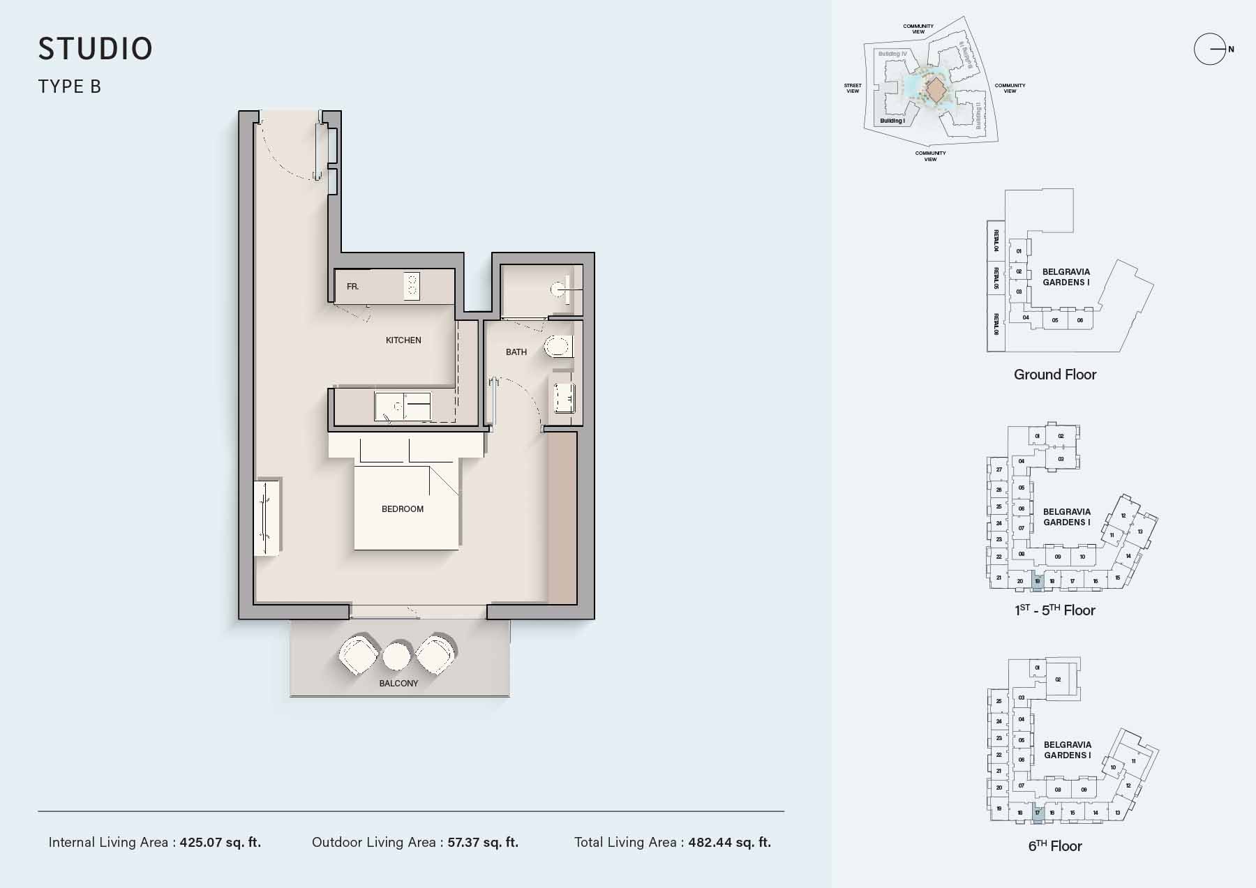 Ellington Belgravia Gardens floor plan 1