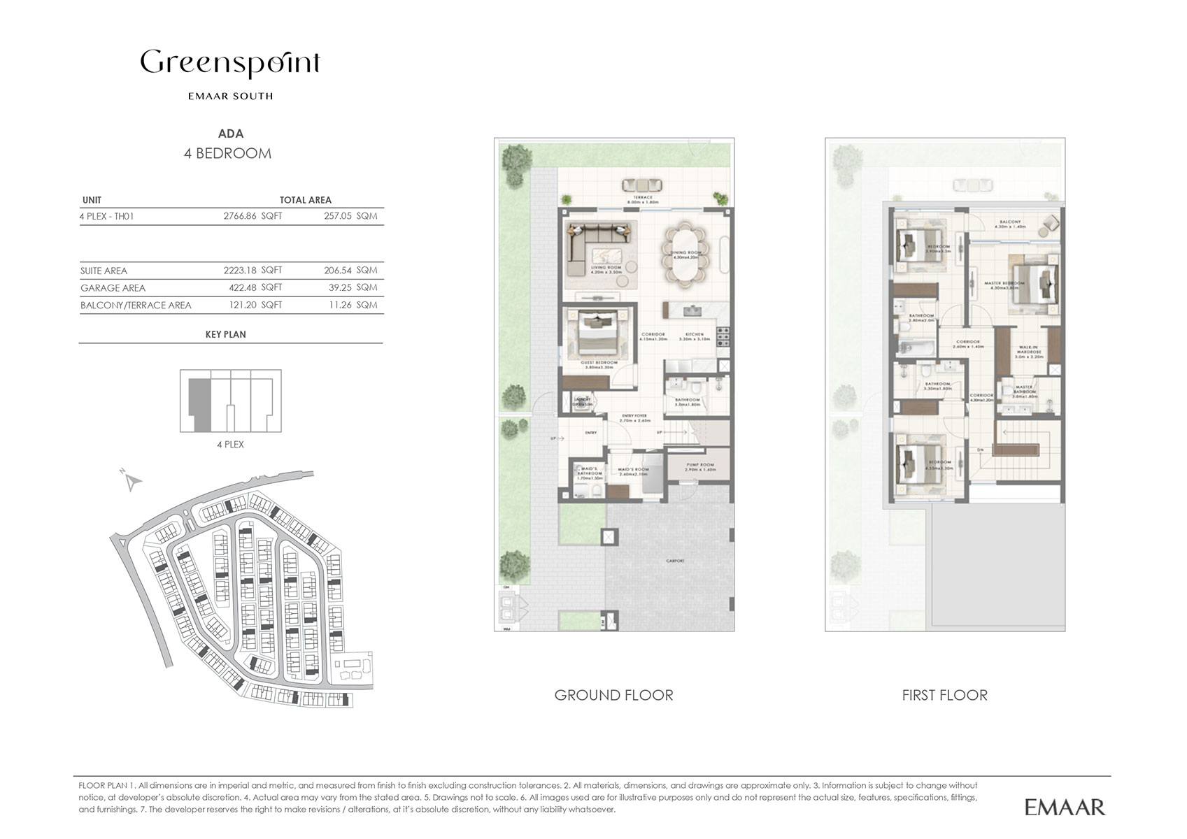 Greenspoint at Emaar South floor plan 2