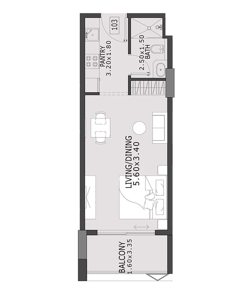 Coventry 66 at Dubai South floor plan 1