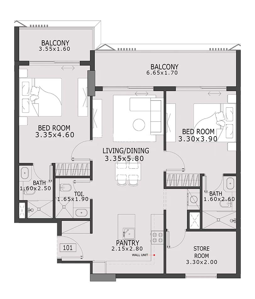 Coventry 66 at Dubai South floor plan 4