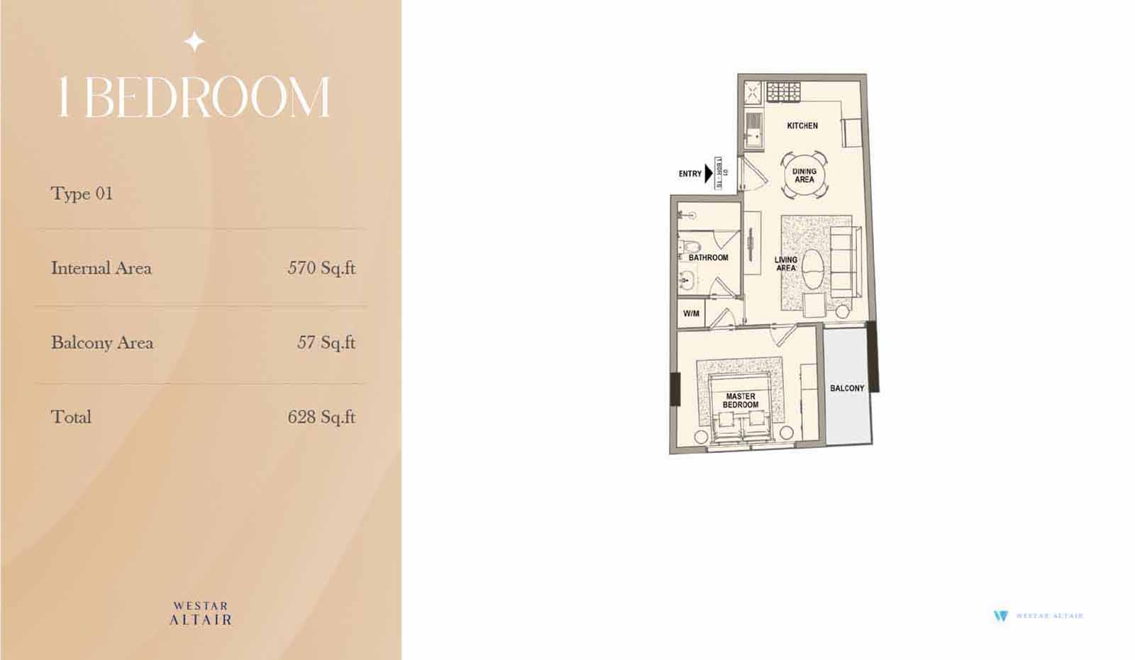 Westar Altair at Dubai South floor plan 2