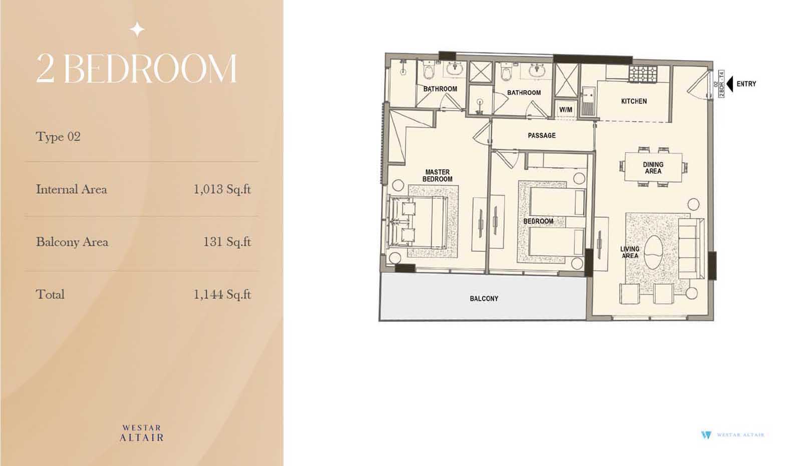 Westar Altair at Dubai South floor plan 3