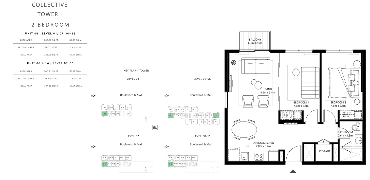 Collective Tower floor plan 2