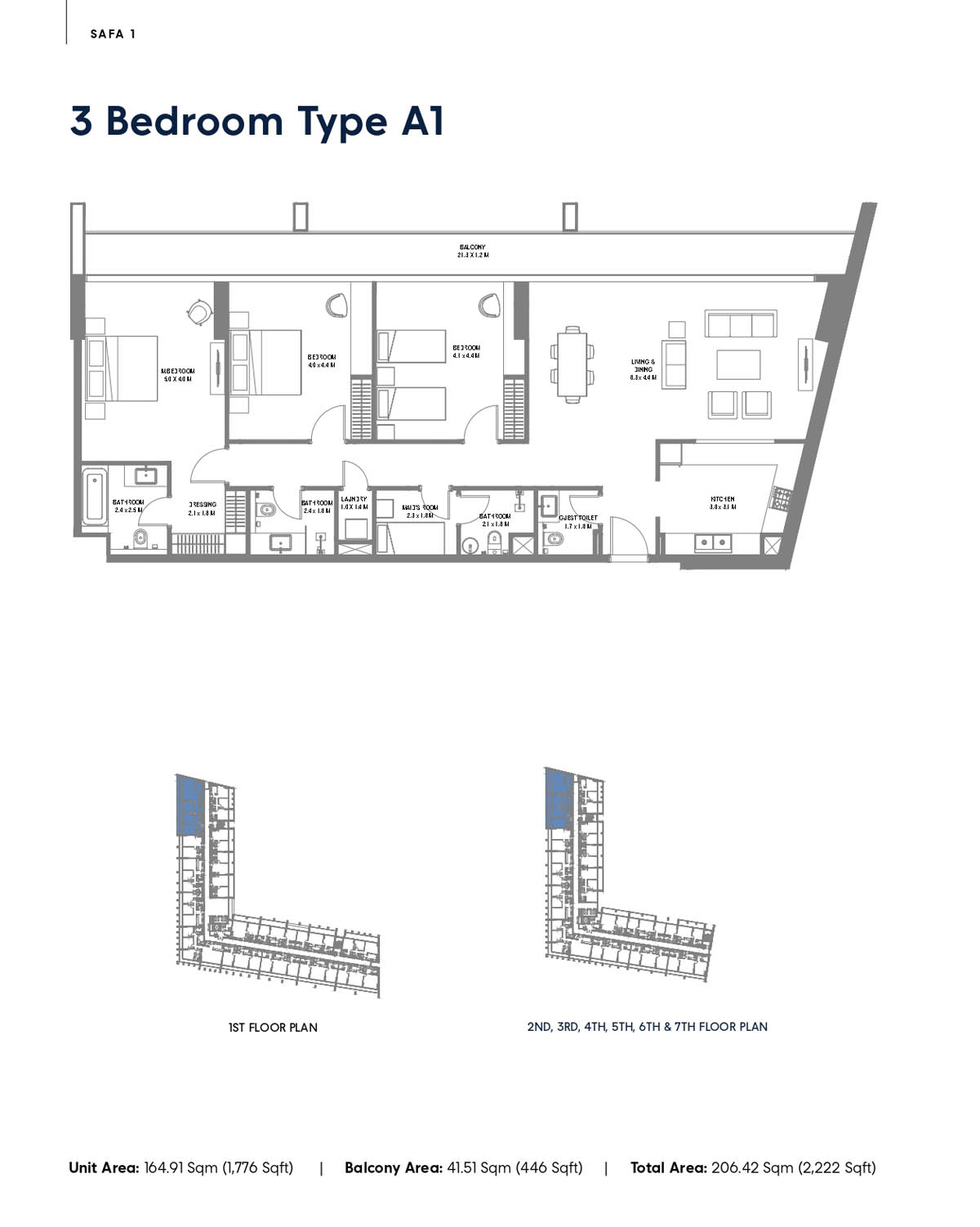 Safa at Aljada floor plan 4