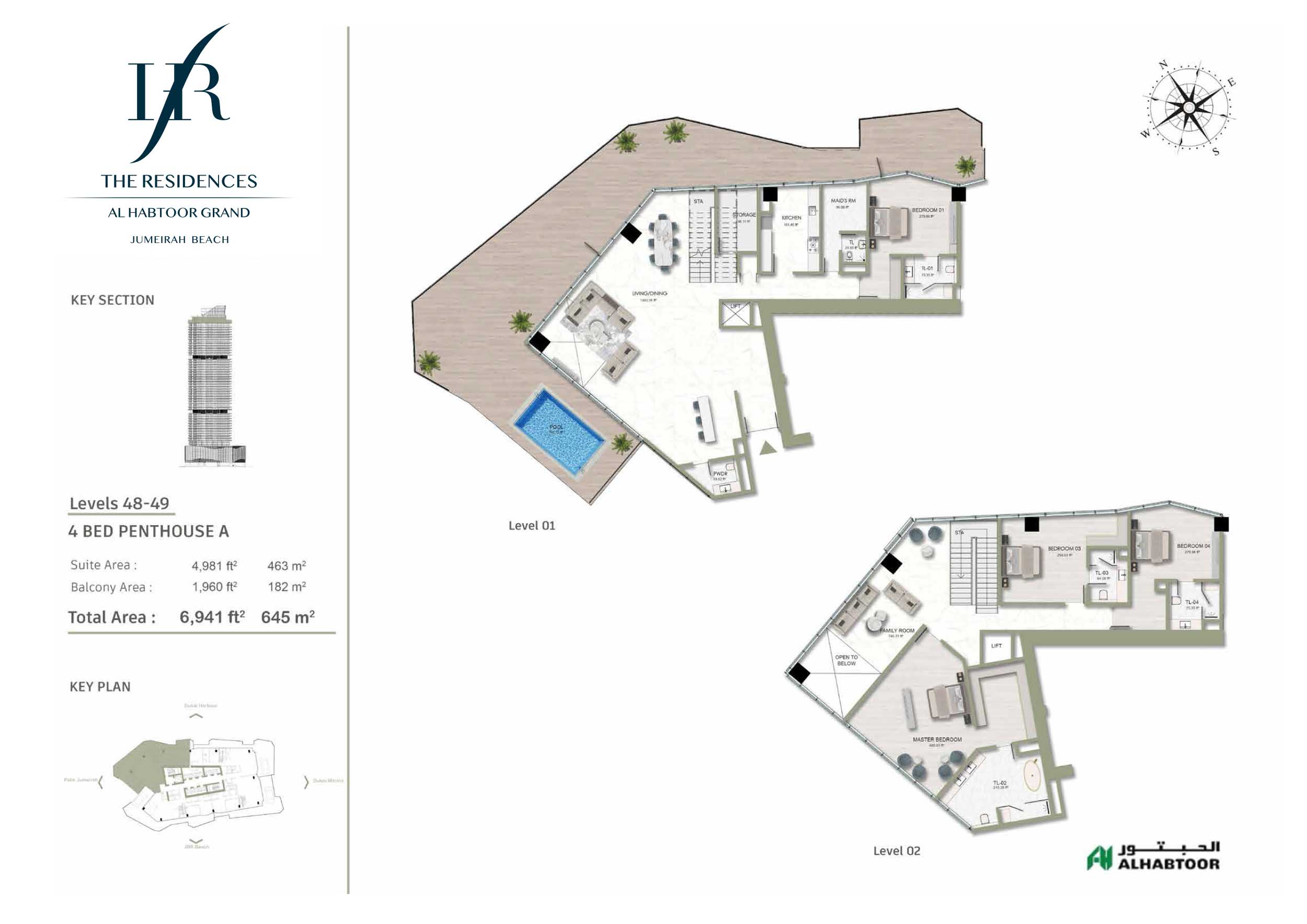 The Residences Al Habtoor Grand floor plan 5