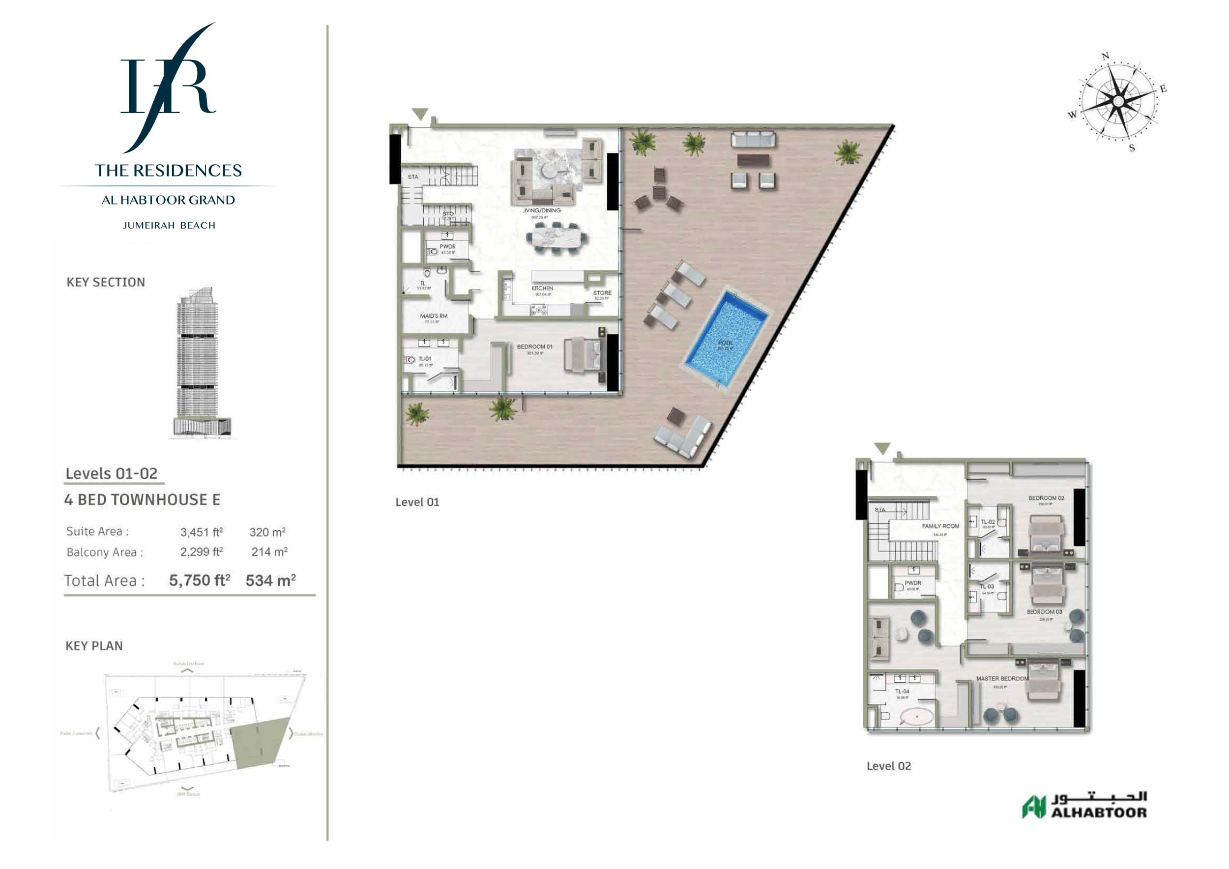 The Residences Al Habtoor Grand floor plan 6