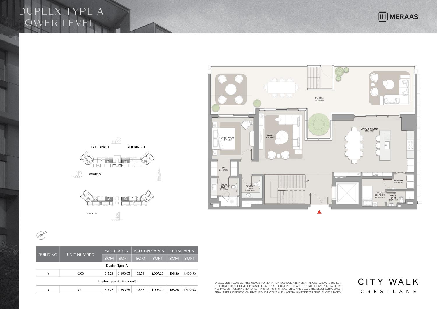 City Walk Crest Lane by Meraas floor plan 4