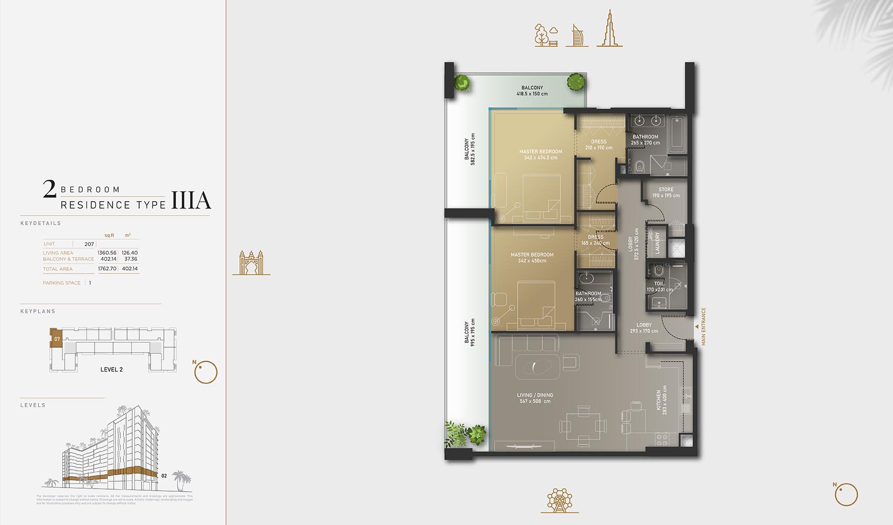Olaia Residences at Palm Jumeirah floor plan 3