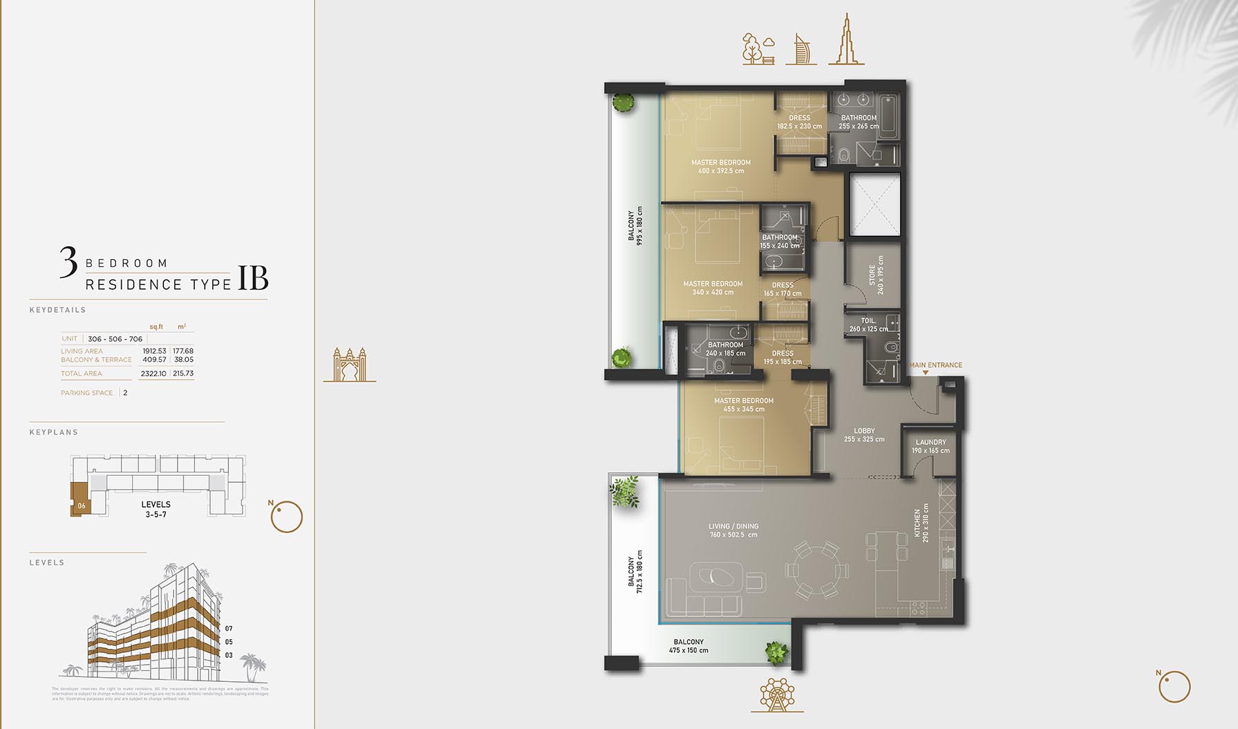Olaia Residences at Palm Jumeirah floor plan 4