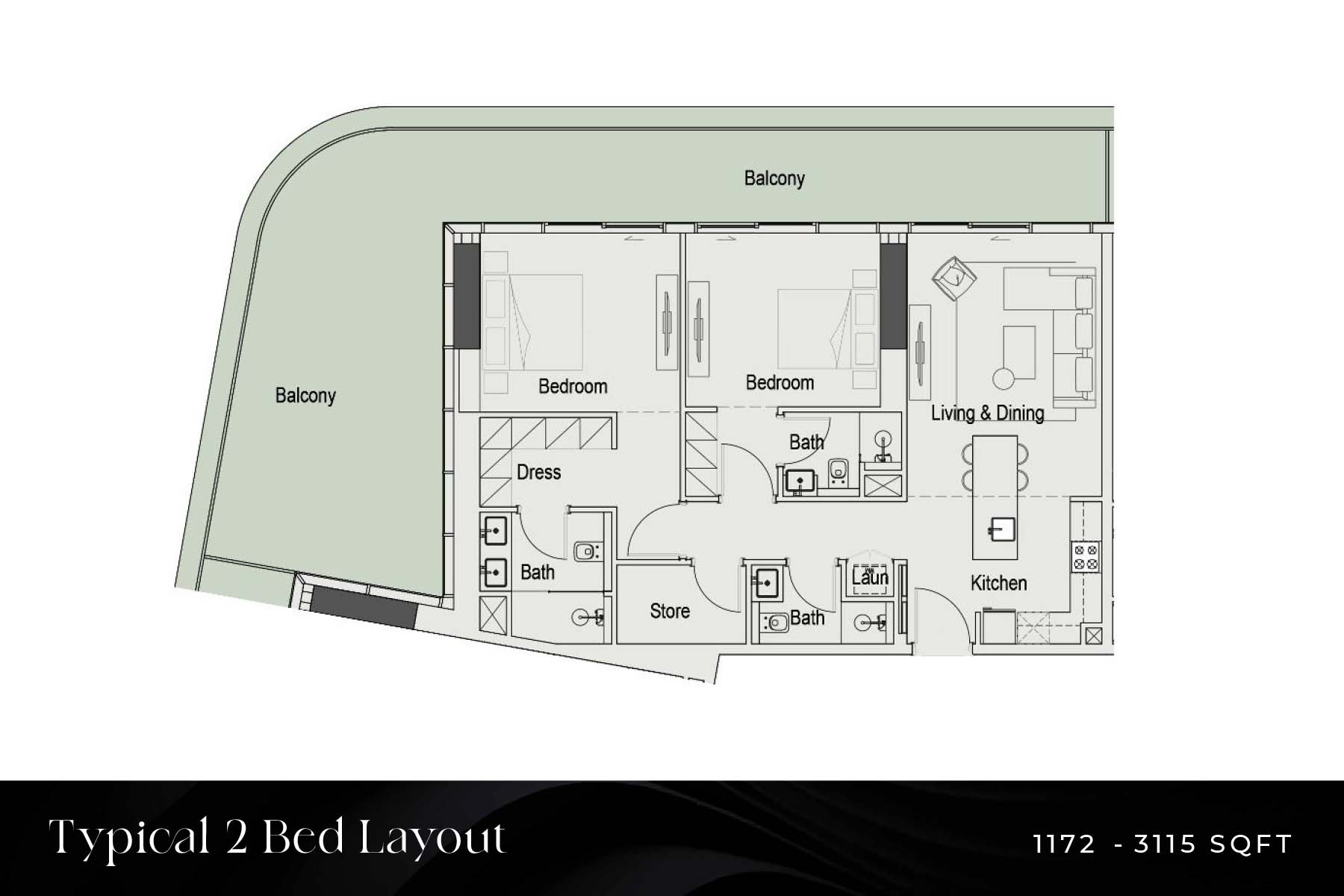 15 Cascade by Iman floor plan 3