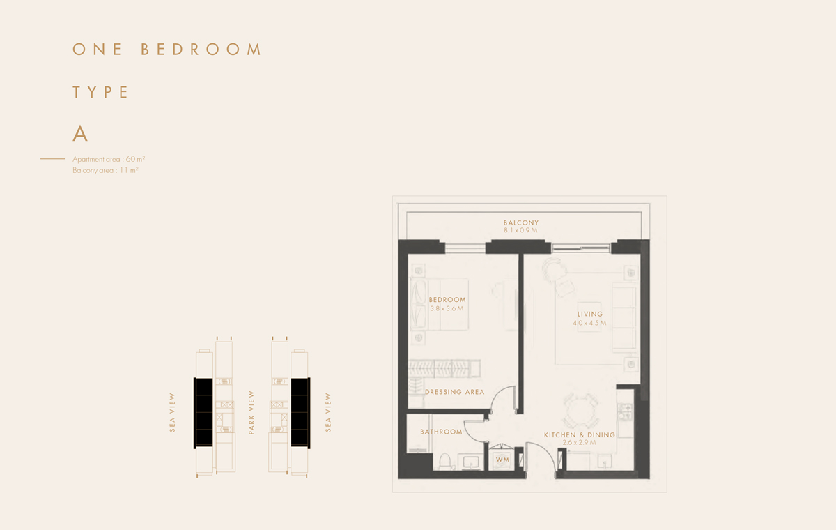 Aldar Reflection Towers floor plan 2
