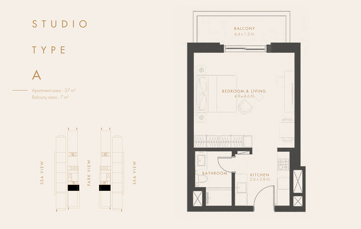 Aldar Reflection Towers floor plan 1
